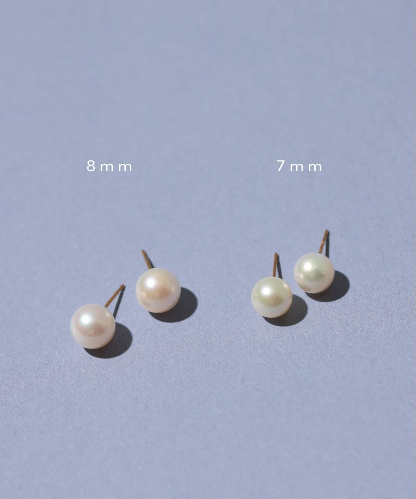 アコヤパール7mmピアス K10（両耳）（ピアス（両耳用））｜Lilas（リラ