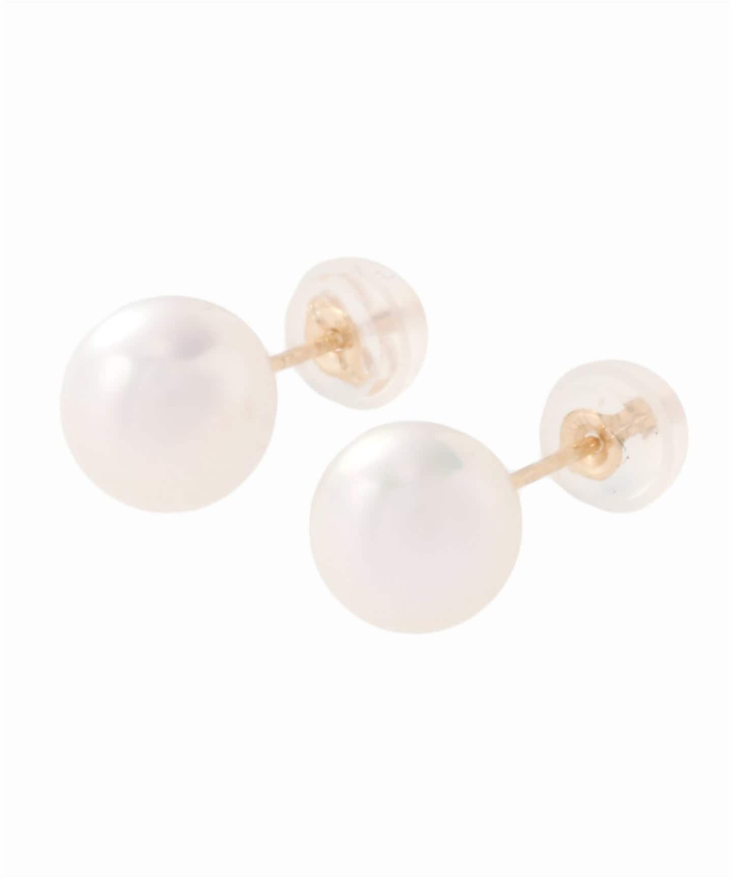 アコヤパール7mmピアス K10（両耳）（ピアス（両耳用））｜Lilas（リラ