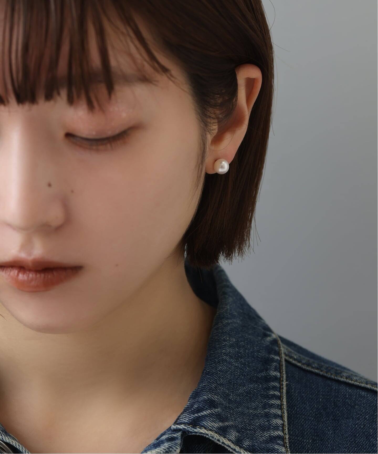 アコヤパール8mmピアス K10（両耳）（ピアス（両耳用））｜Lilas（リラ