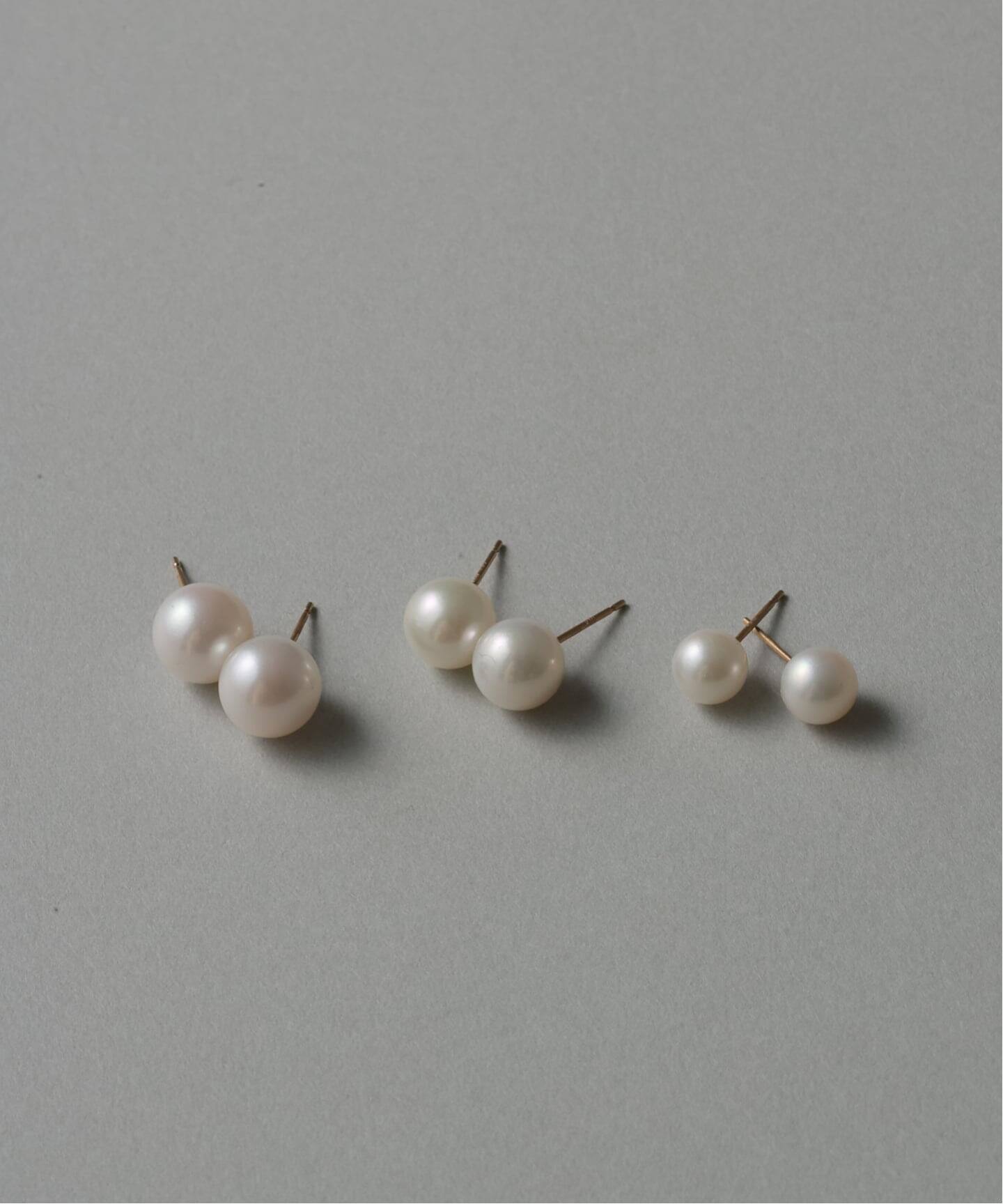アコヤパール8mmピアス K10（両耳）（ピアス（両耳用））｜Lilas（リラ