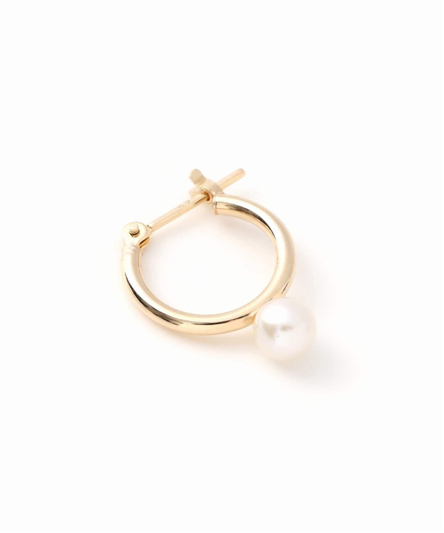 WEB限定》パールフープピアスM K10（両耳）（ピアス（両耳用