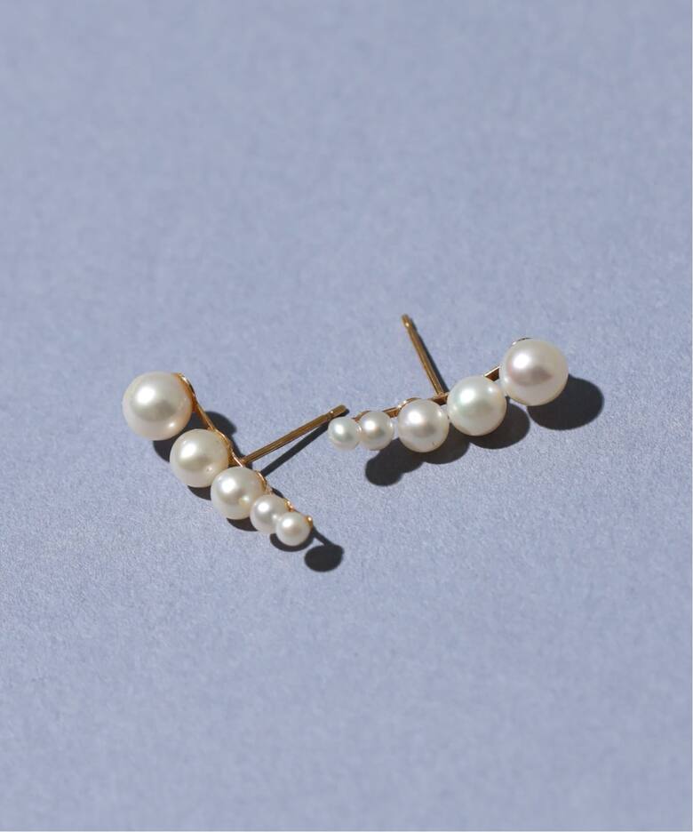 WEB限定》5ピースグラデーションパールピアス K10（両耳）（ピアス（両 