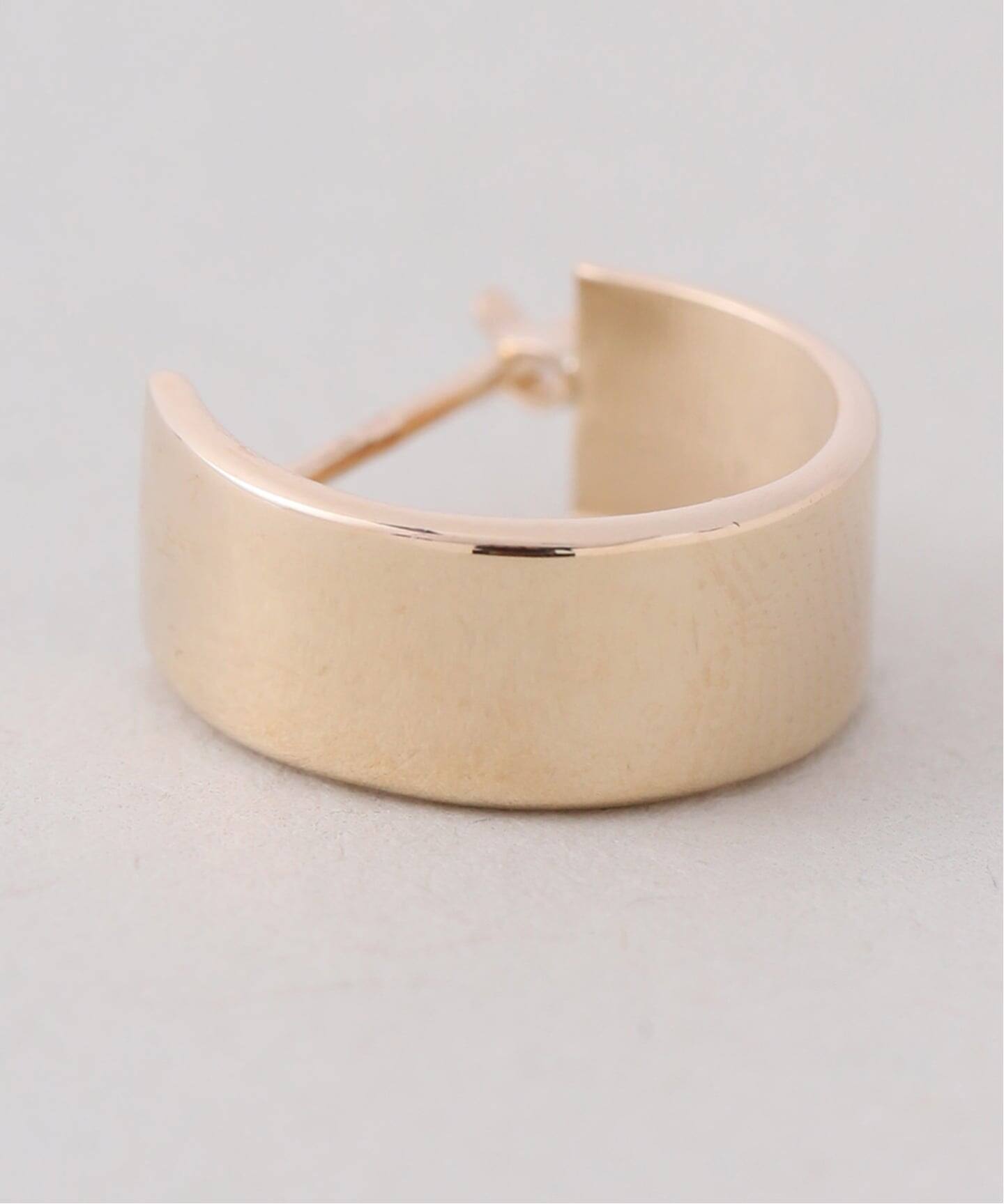 12mmボートフープピアス K10（両耳）（ピアス（両耳用））｜Lilas