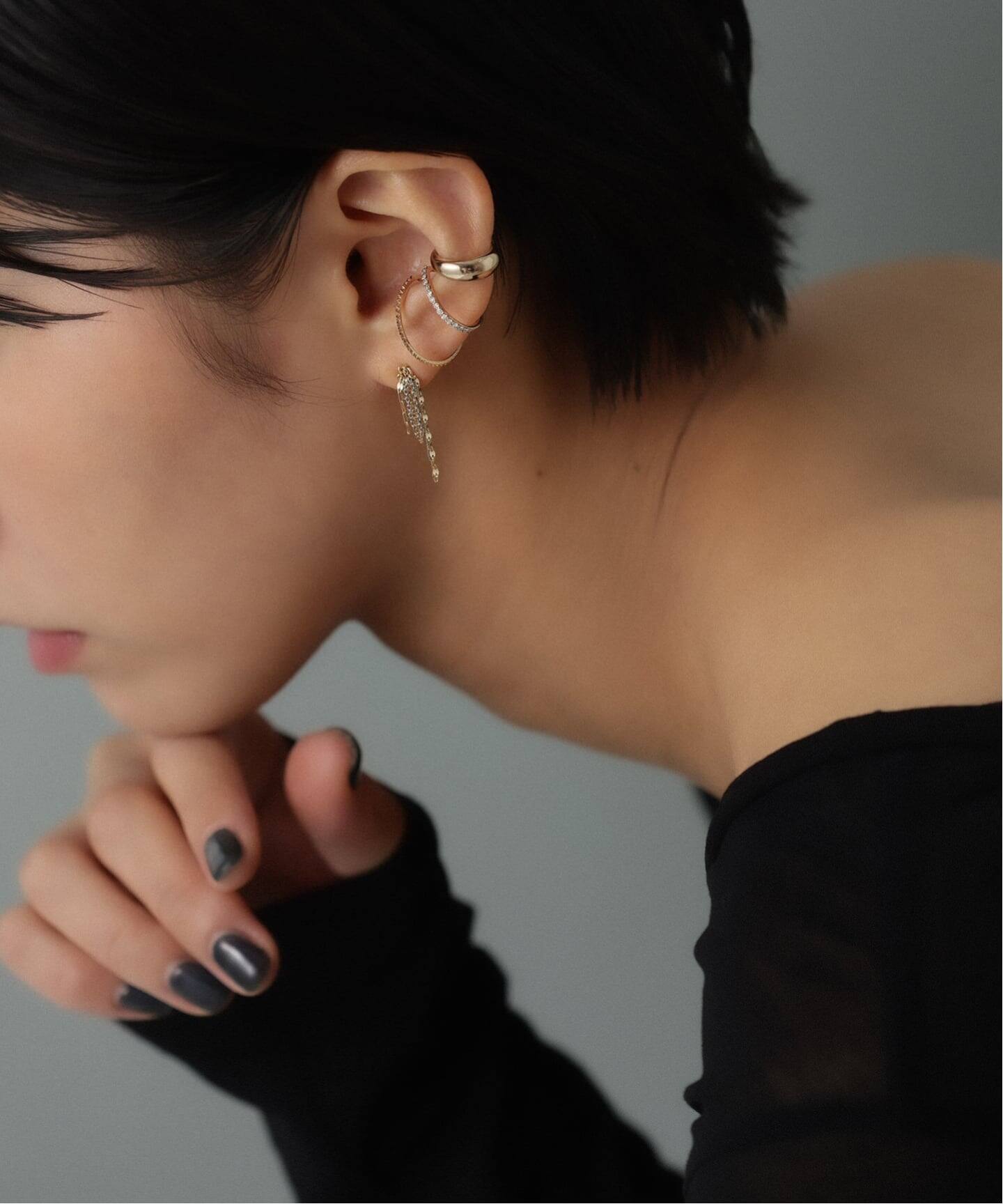 スタッズイヤーカフ K10（片耳）（イヤーカフ）｜Lilas（リラ）の通販