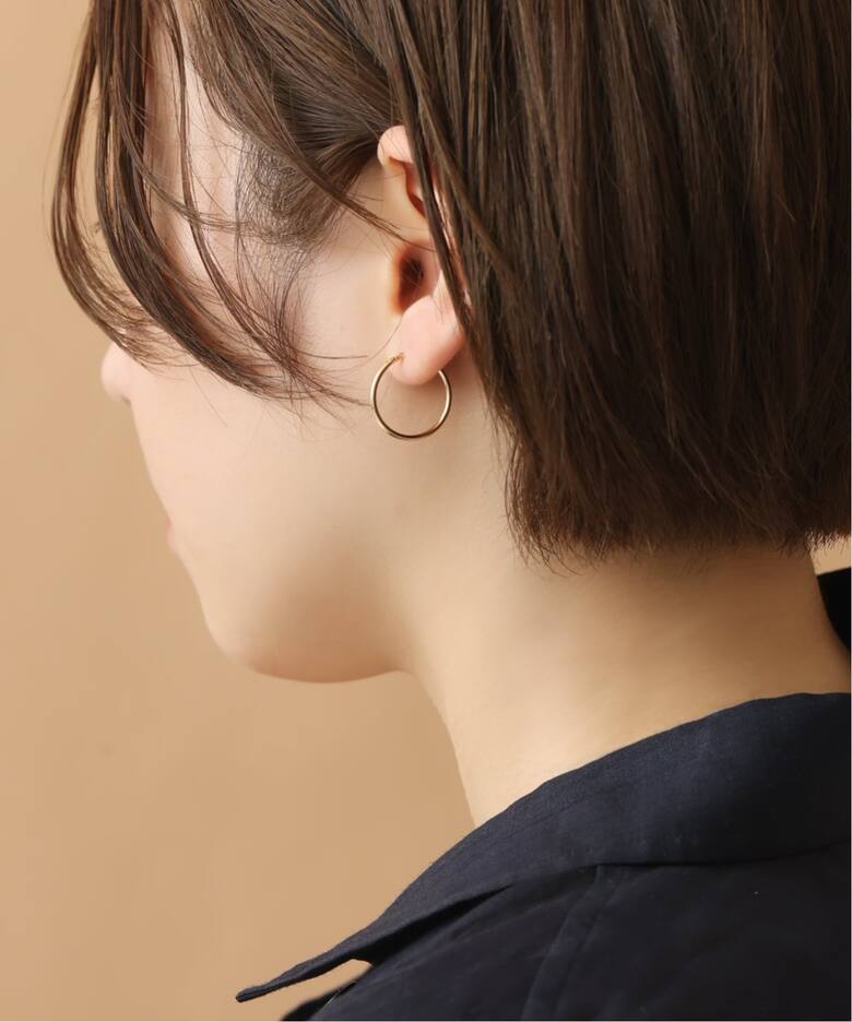 1.5パイプ2cmルーフピアス K10（両耳）（ピアス（両耳用））｜Lilas 