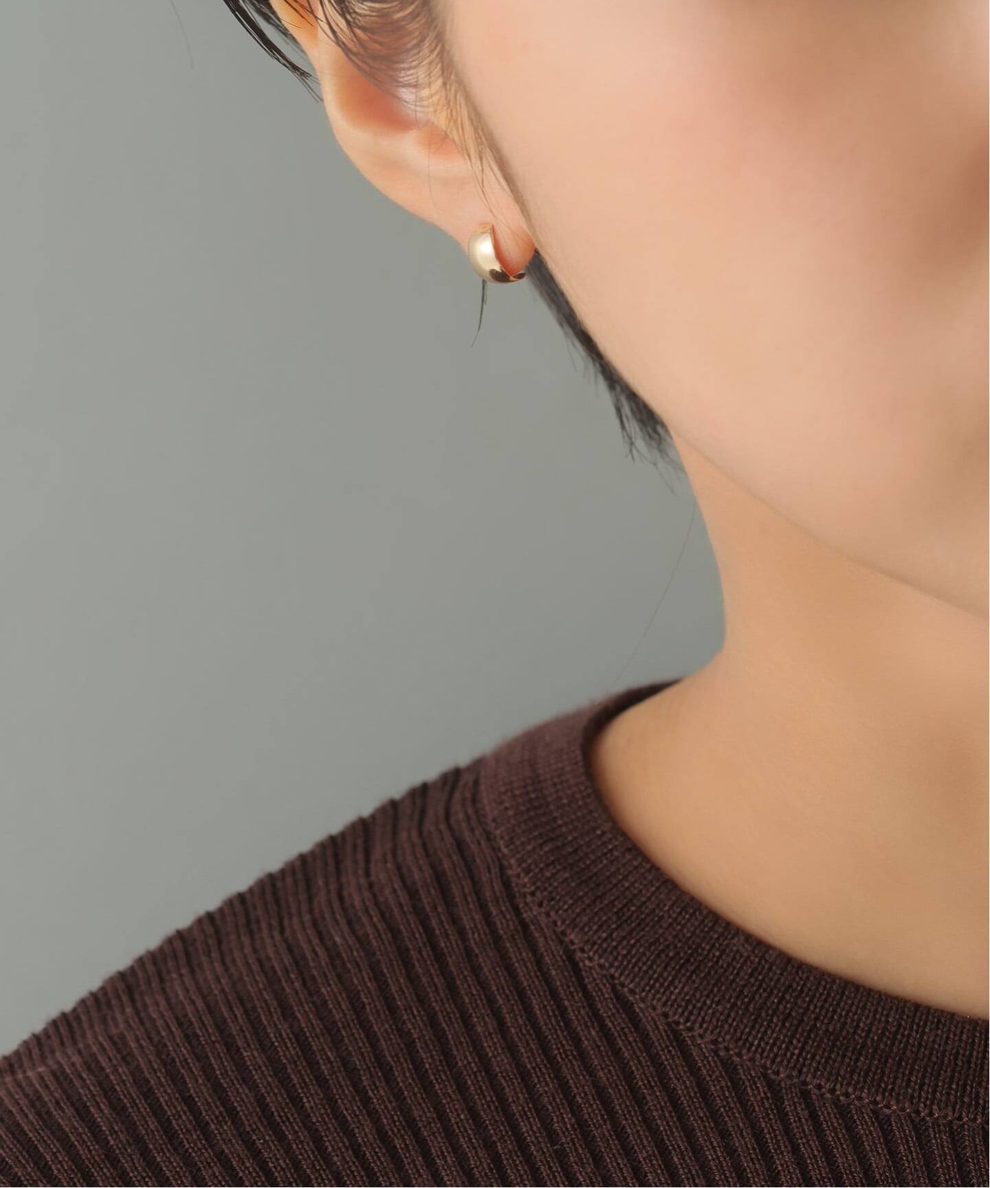 スモールムーンピアス K10（両耳）（ピアス（両耳用））｜Lilas（リラ