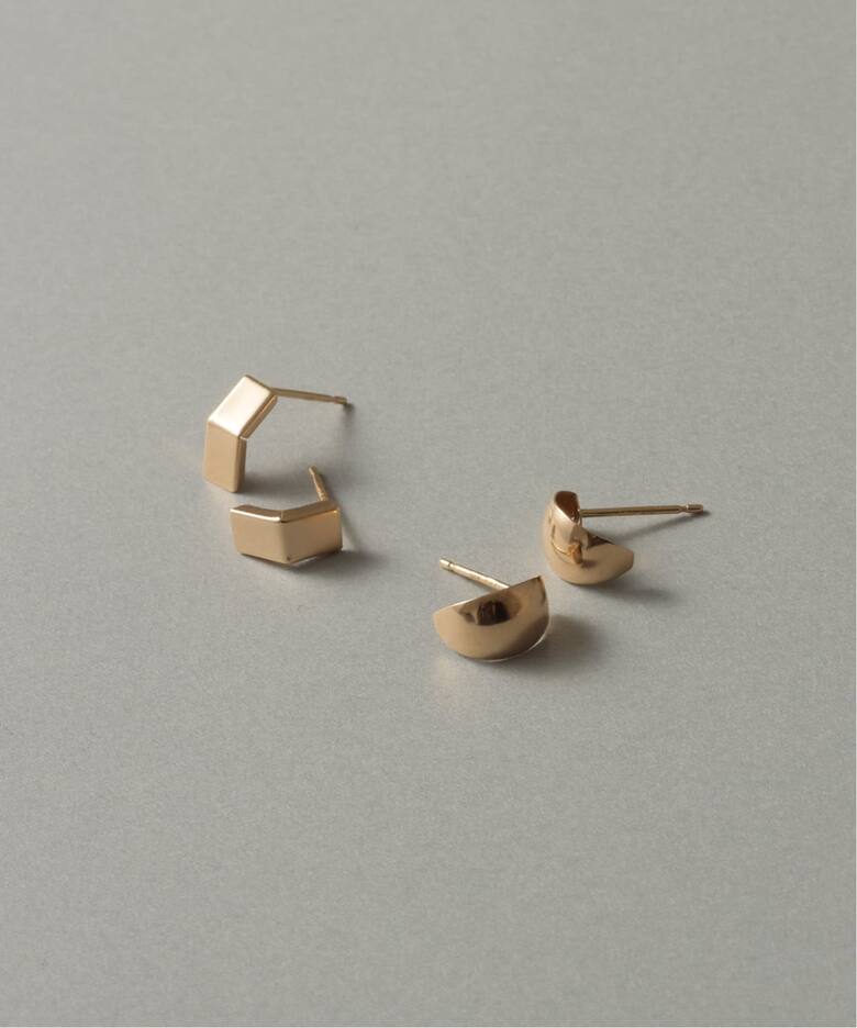 スモールムーンピアス K10（両耳）（ピアス（両耳用））｜Lilas（リラ 
