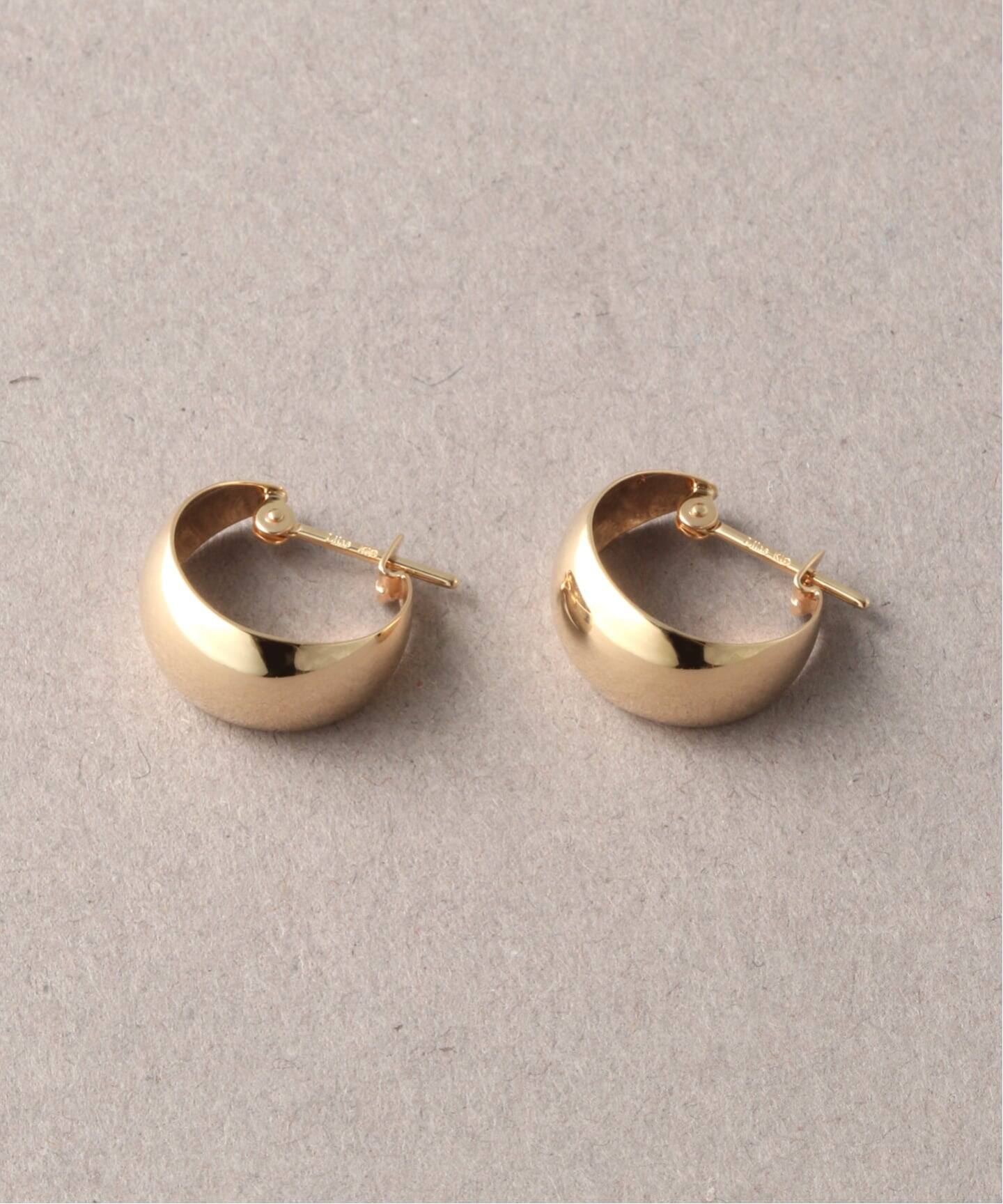 三日月フープピアス K10（両耳）（ピアス（両耳用））｜Lilas（リラ