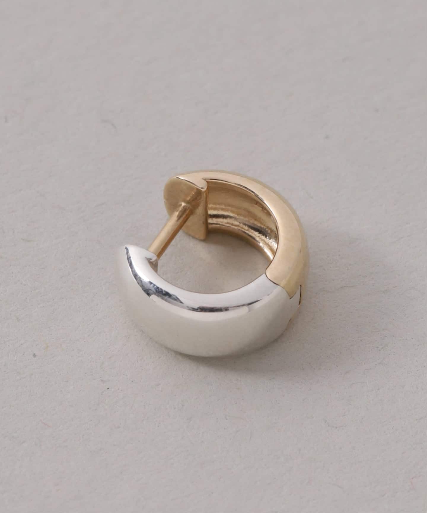 WEB限定》バイカラー2WAYフープピアス K10（両耳）（ピアス（両耳用
