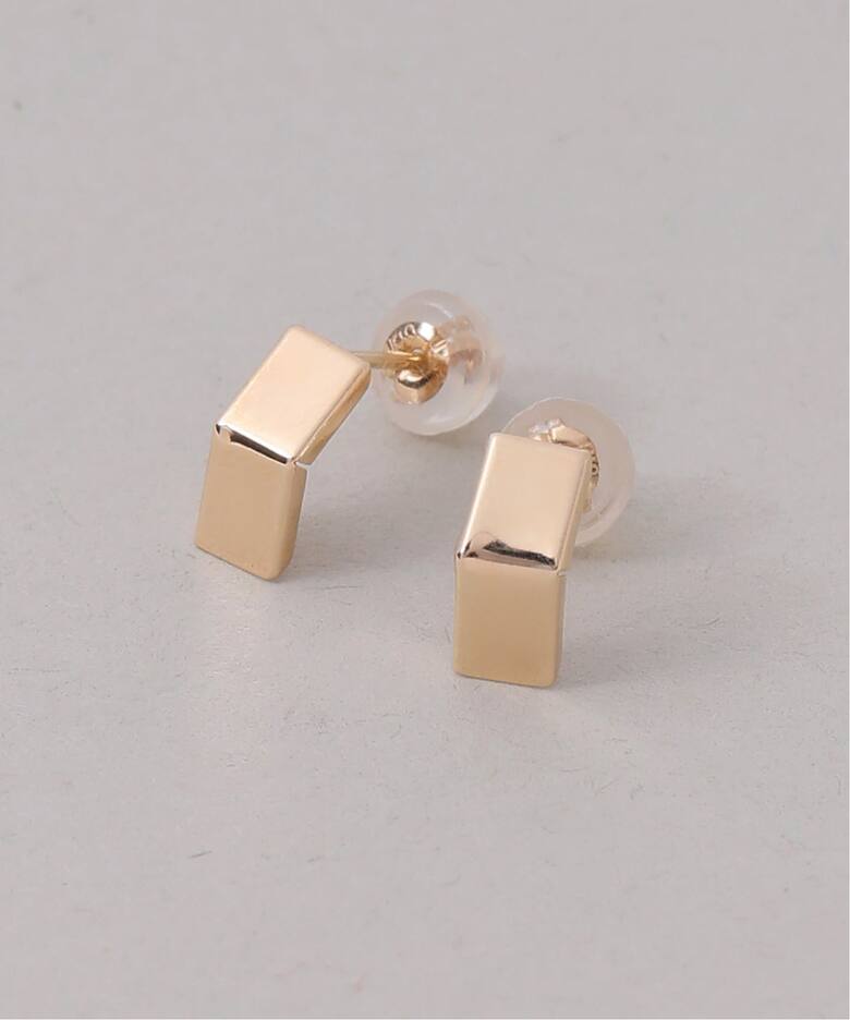 予約》スモールベントピアス K10（両耳）（ピアス（両耳用））｜Lilas 