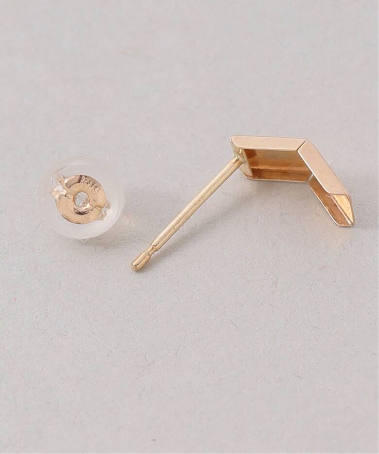 予約》スモールベントピアス K10（両耳）（ピアス（両耳用））｜Lilas 