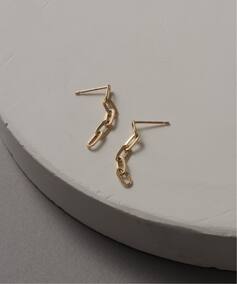 プレイドクリップチェーンピアス K10（両耳）（ピアス（両耳用 