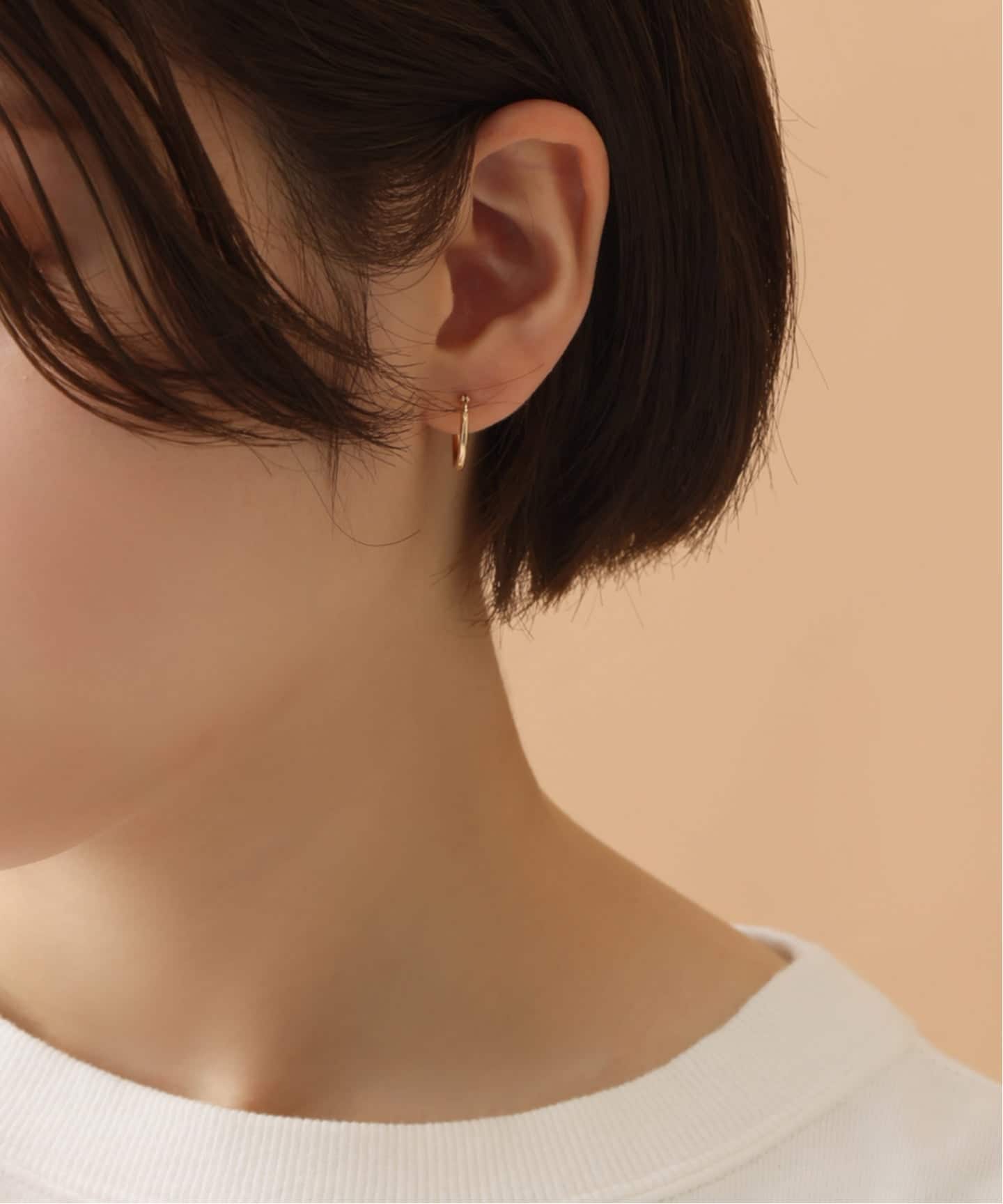 予約》1.5パイプ1.5cmルーフピアス K10（両耳）（ピアス（両耳用