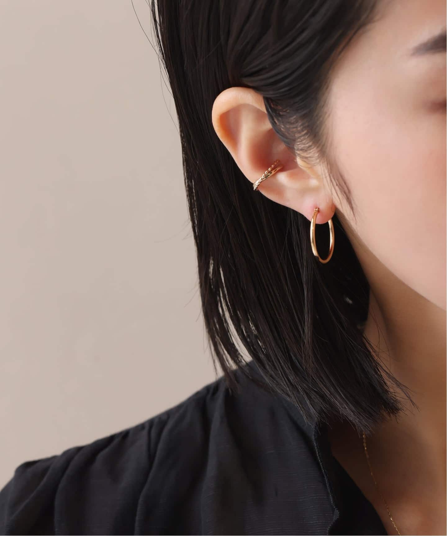 Lilas 1.5パイプ2cmルーフピアス K10（両耳） 予約》1.5パイプ2cmルーフピアス K10（両耳）（ピアス（両耳用