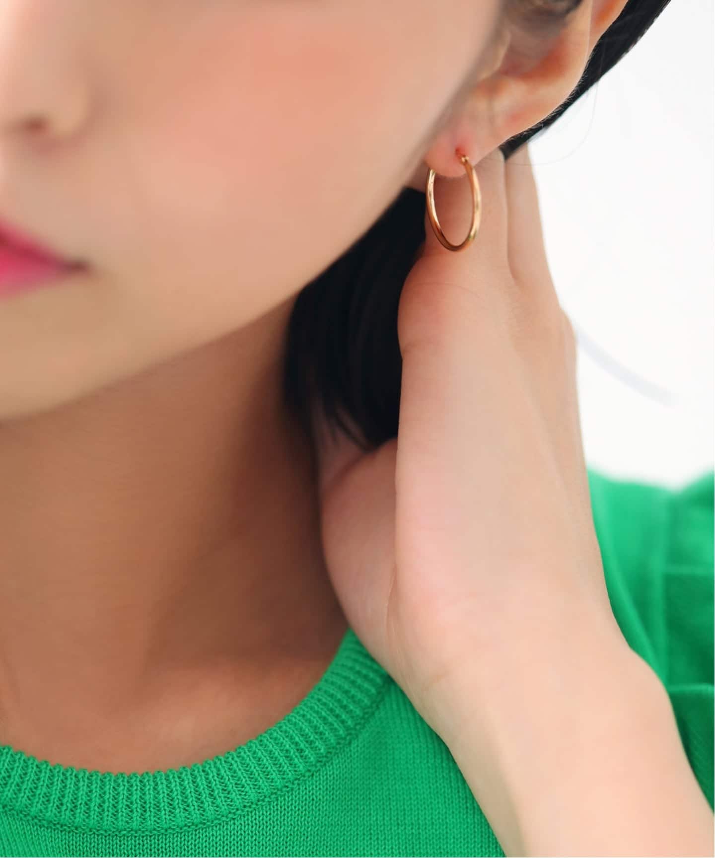 予約》1.5パイプ2cmルーフピアス K10（両耳）（ピアス（両耳用