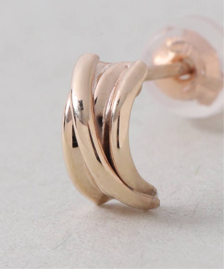 WEB限定》クロスラインピアス K10（両耳）（ピアス（両耳用））｜Lilas 