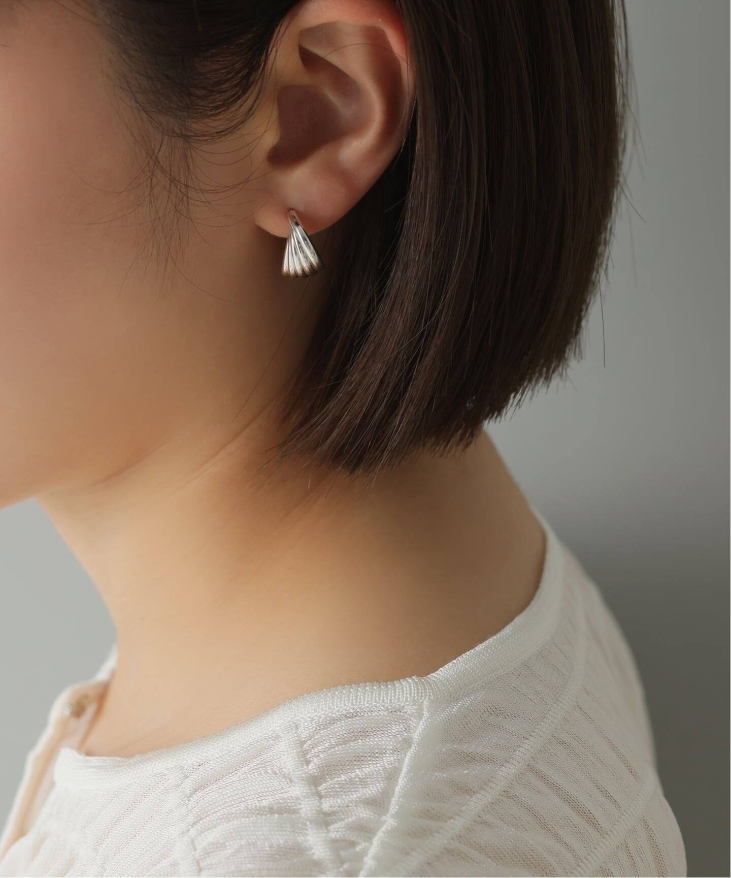 SAMH by LILAS】5ラインカーブフープピアス SV（両耳）（ピアス（両耳