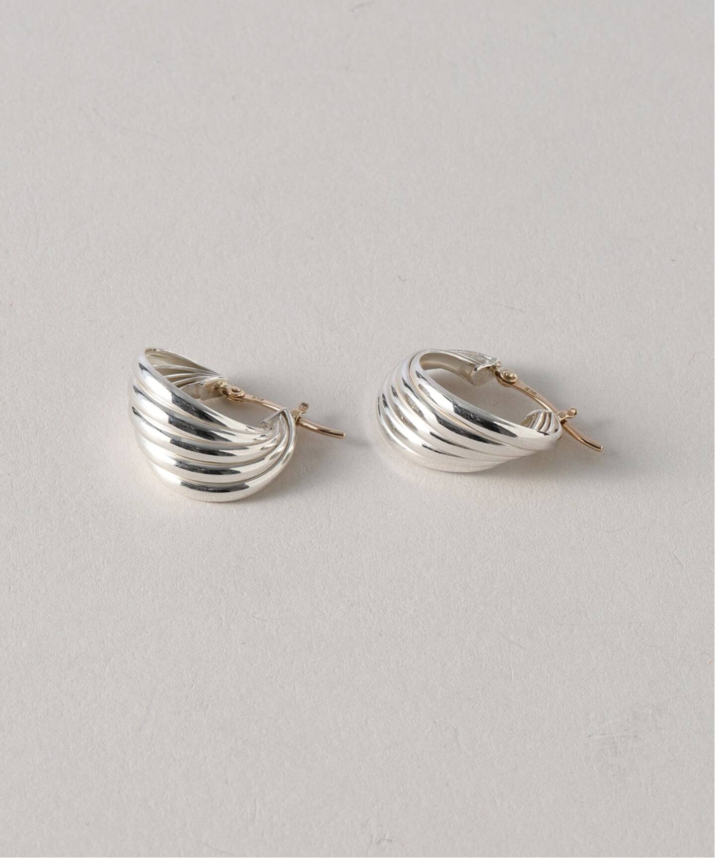 SAMH by LILAS】5ラインカーブフープピアス SV（両耳）（ピアス（両耳