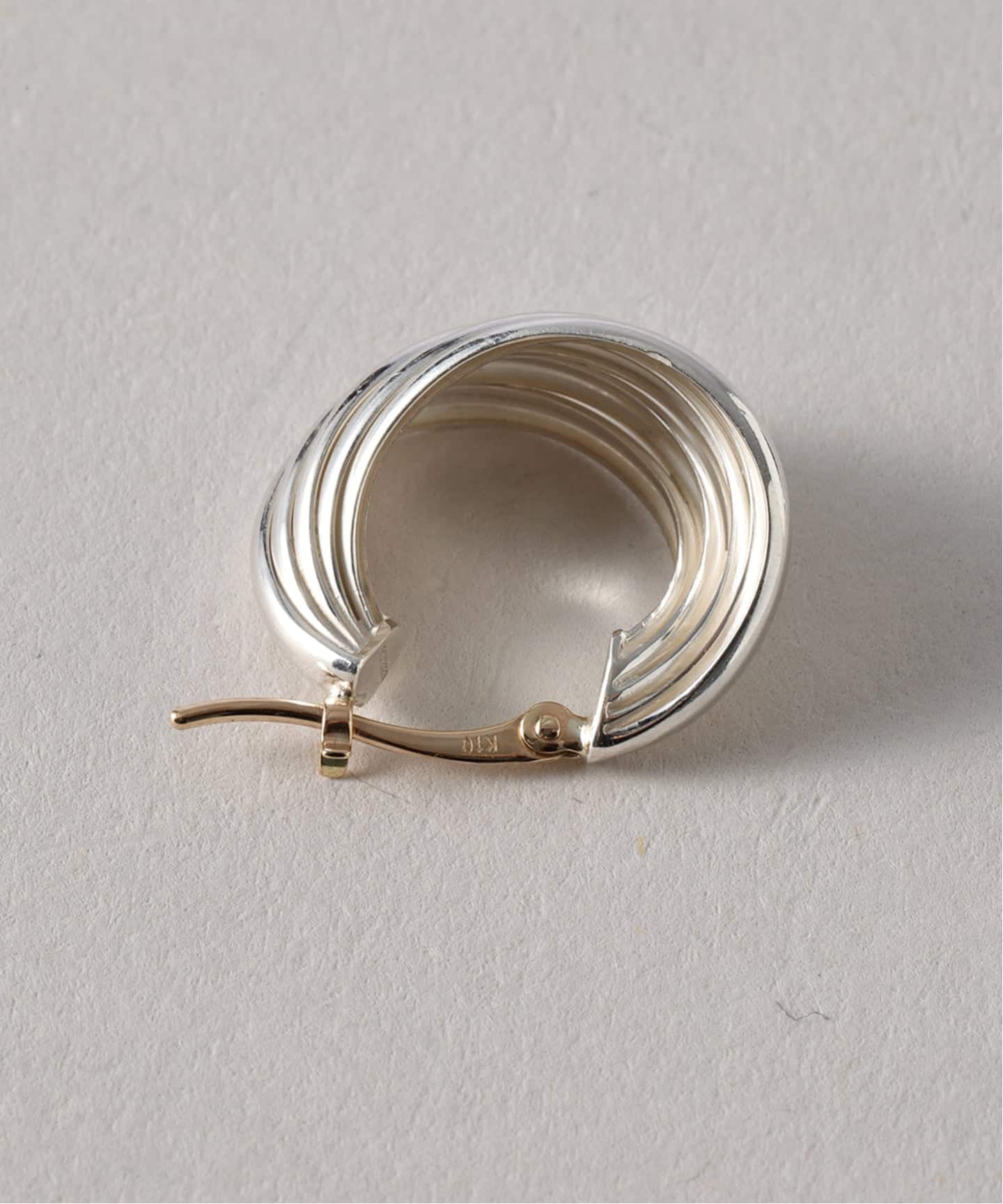 SAMH by LILAS】5ラインカーブフープピアス SV（両耳）（ピアス（両耳