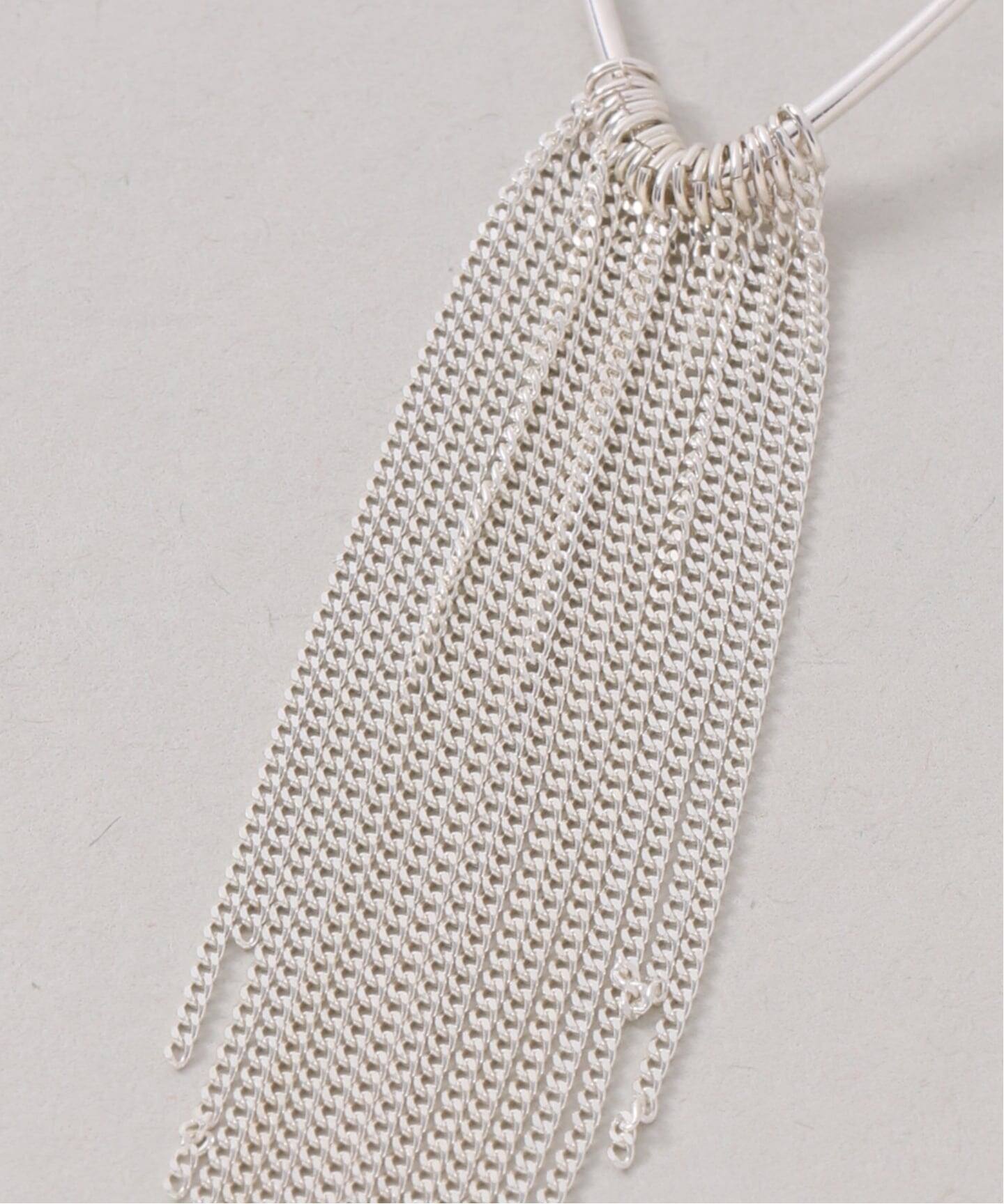 SAMH by LILAS】 キヘイチェーンフリンジピアス SV（両耳）（ピアス