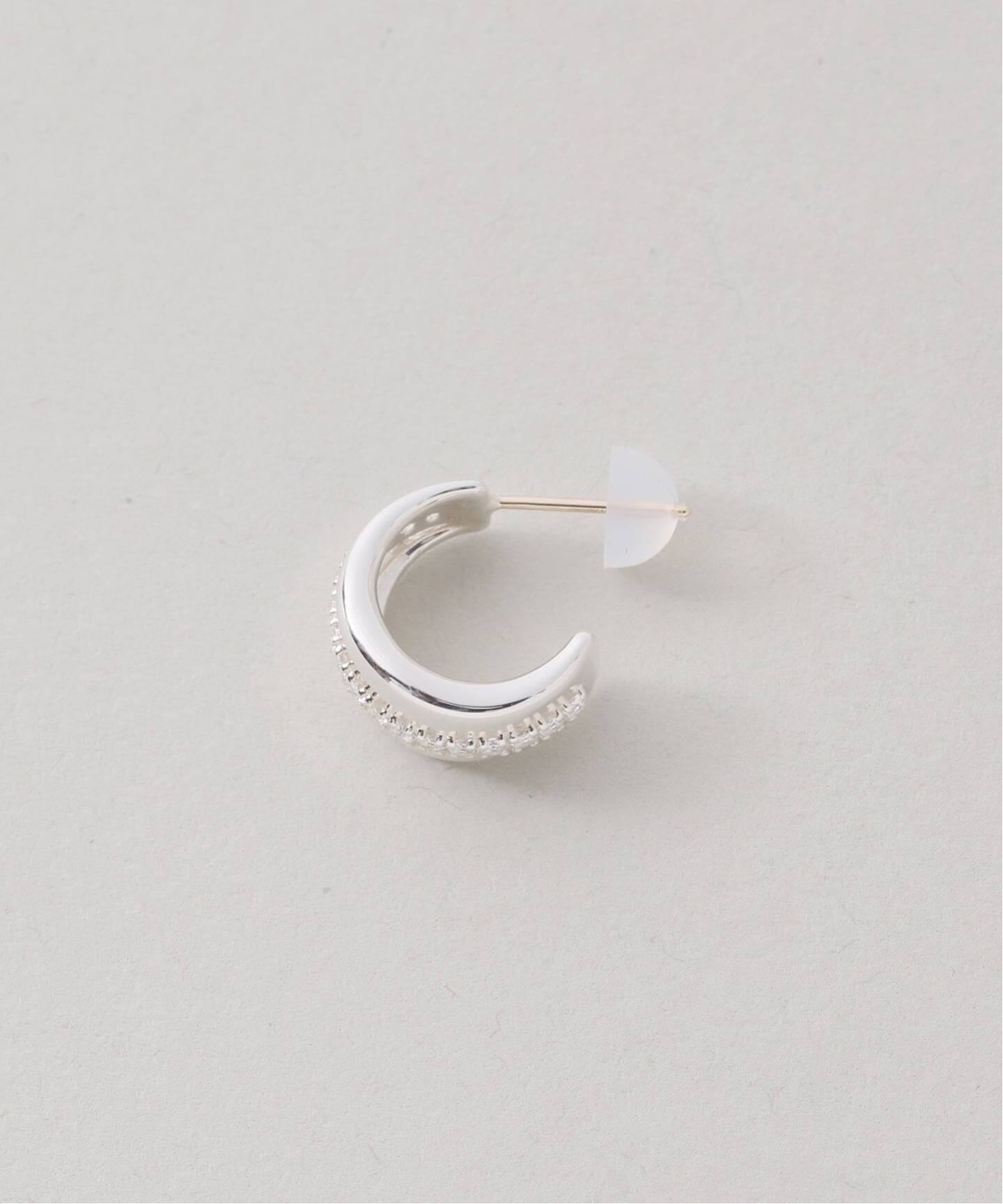 SAMH by LILAS】ホワイトトパーズラインピアス SV（両耳）（ピアス（両