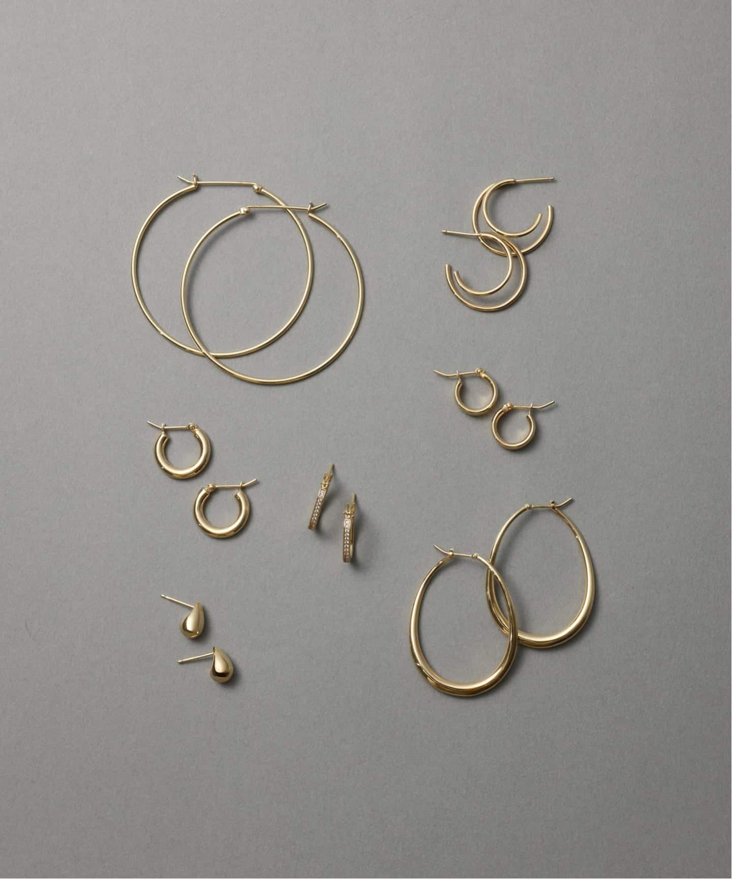 WEB限定》【SAMH by LILAS】フープピアスK18GP（両耳）（ピアス（両耳