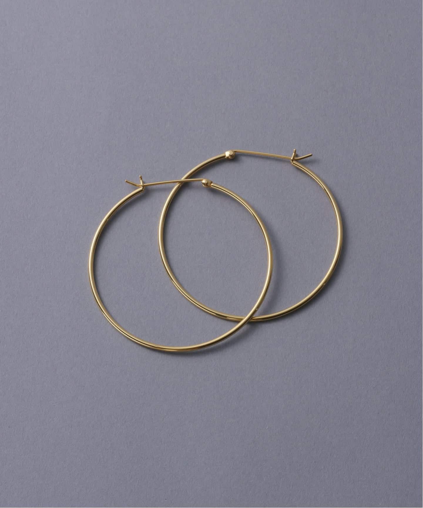 WEB限定》【SAMH by LILAS】フープピアス50mmK18GP（両耳）（ピアス