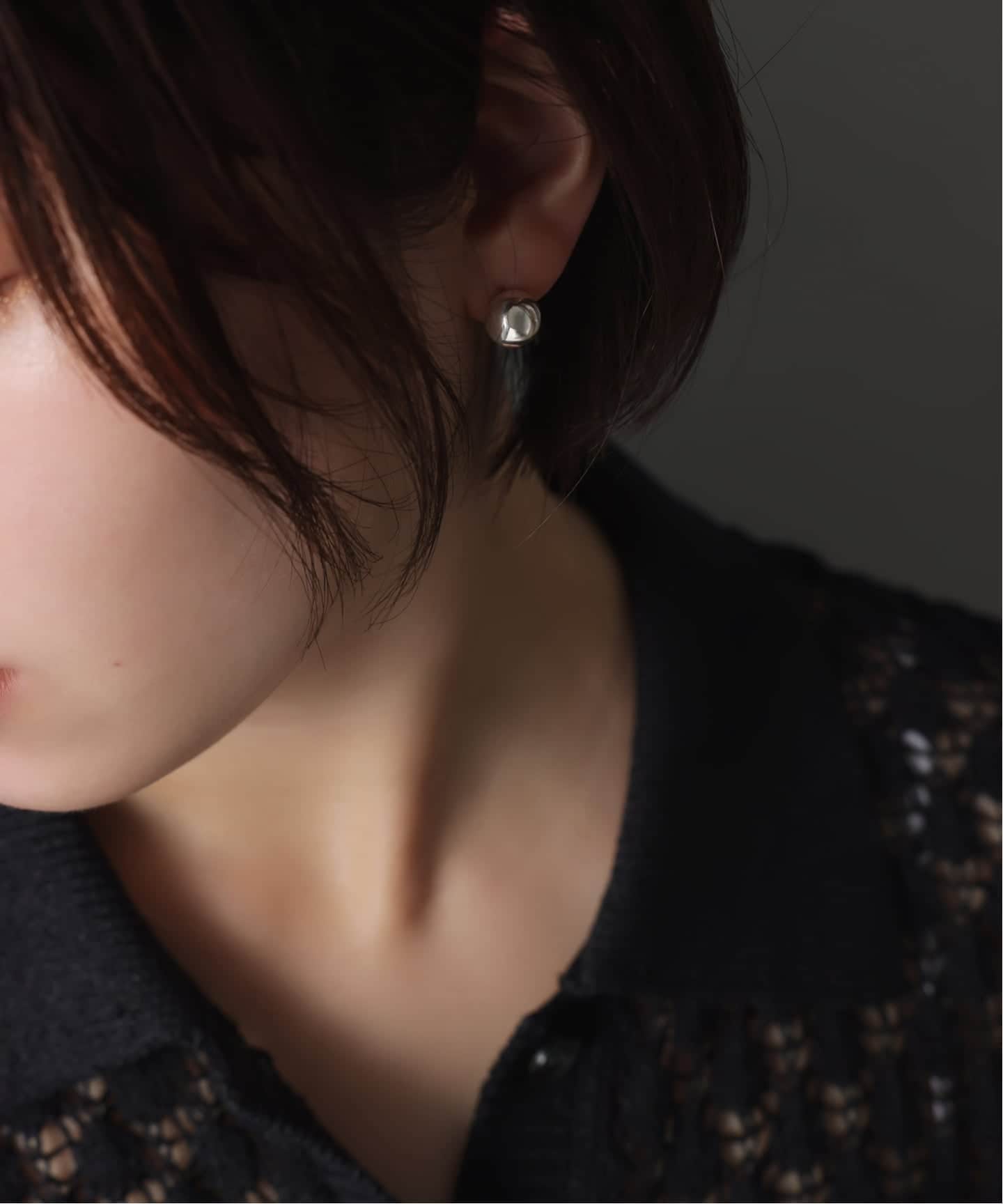予約》【SAMH by LILAS】PUFFボールピアス SV（両耳）（ピアス（両耳用