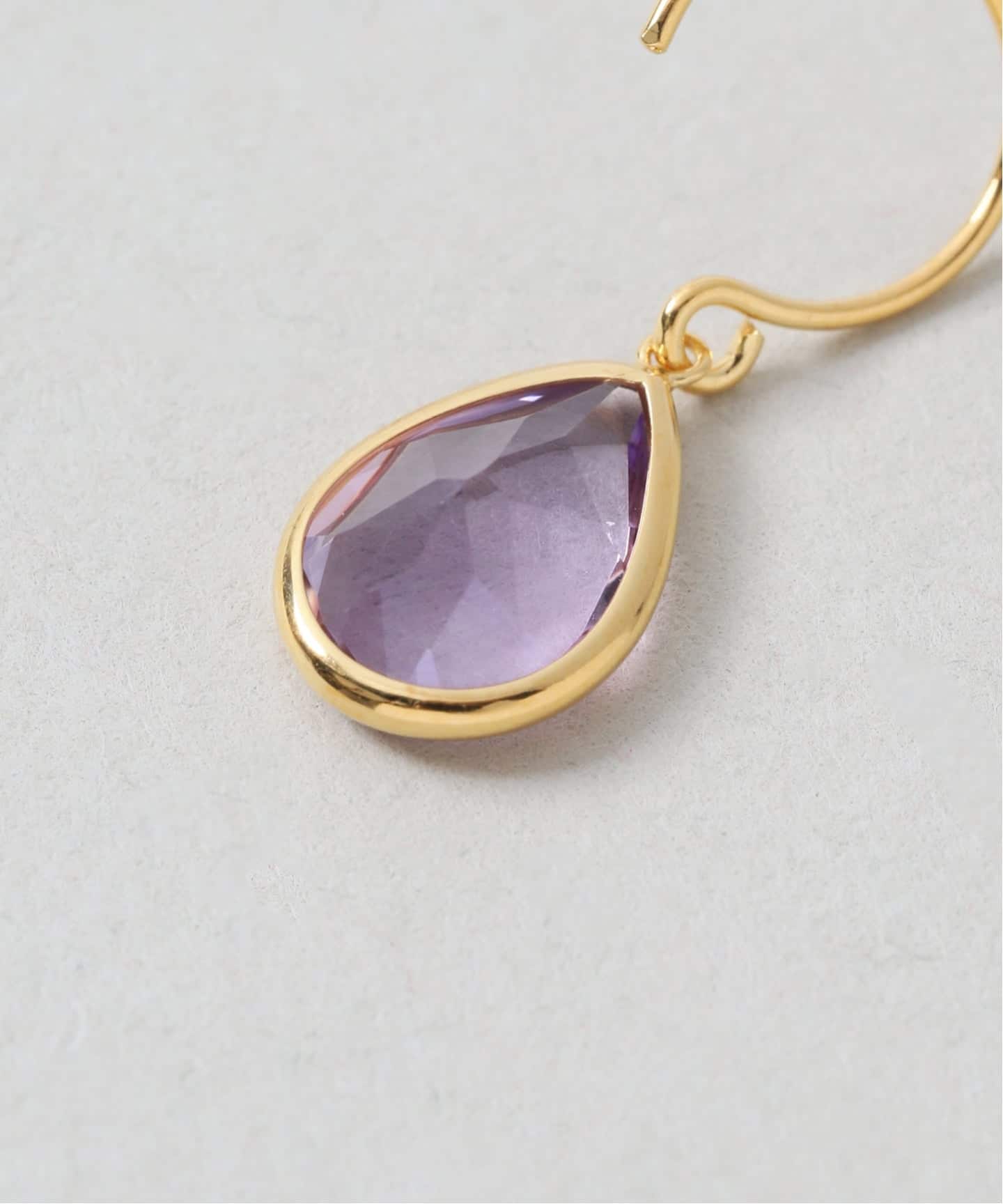 WEB限定》【SAMH by LILAS】ピンクアメジストピアス SVK18GP（両耳