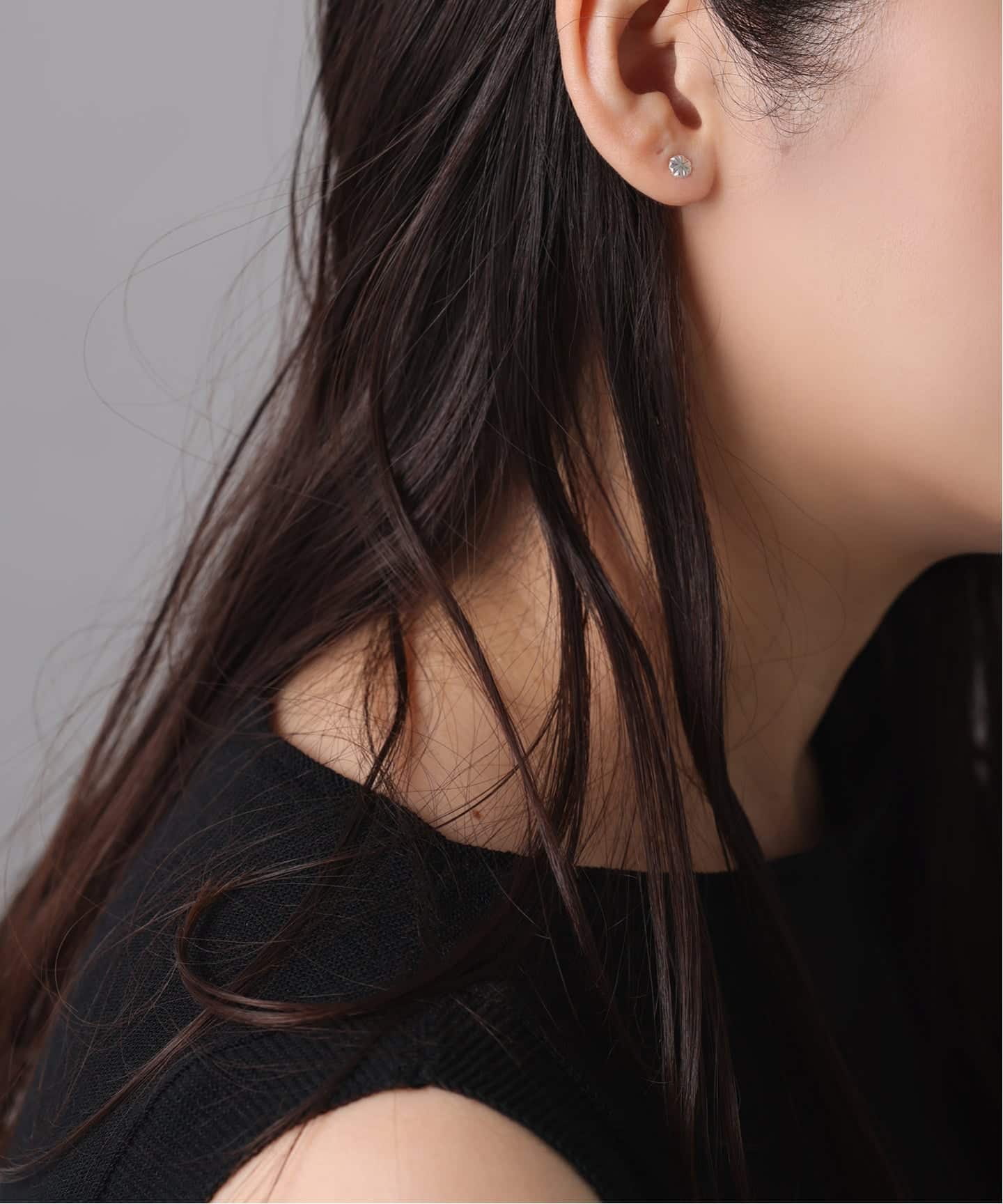 WEB限定予約》【SAMH by LILAS】コンチョプレートピアス SV（両耳