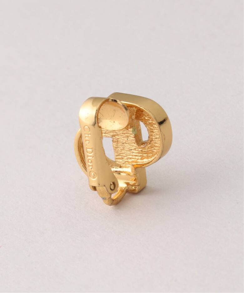 VINTAGE DIOR/ディオール 】earring logo(両耳)（イヤリング 