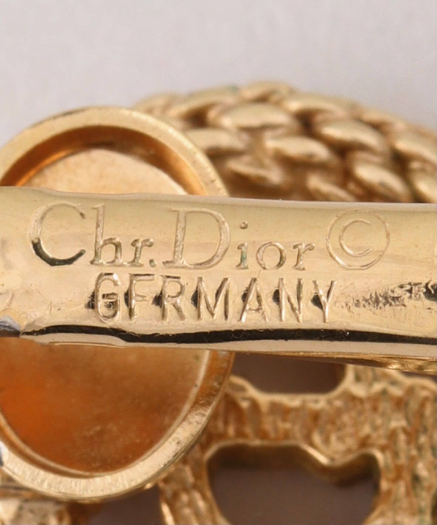 VINTAGE DIOR/ディオール 】earring logo(両耳)（イヤリング
