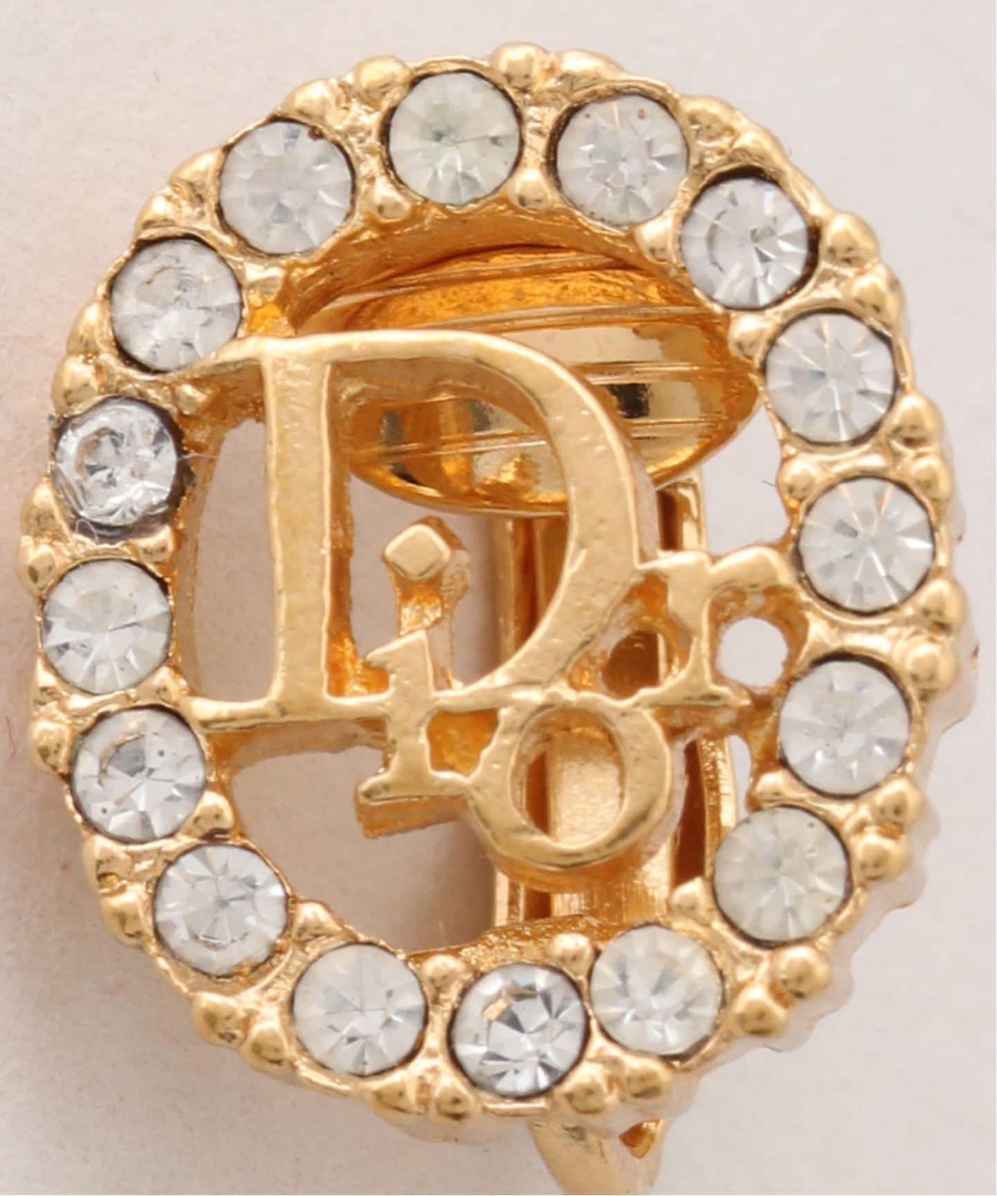 VINTAGE DIOR/ディオール 】earring logo(両耳)（イヤリング
