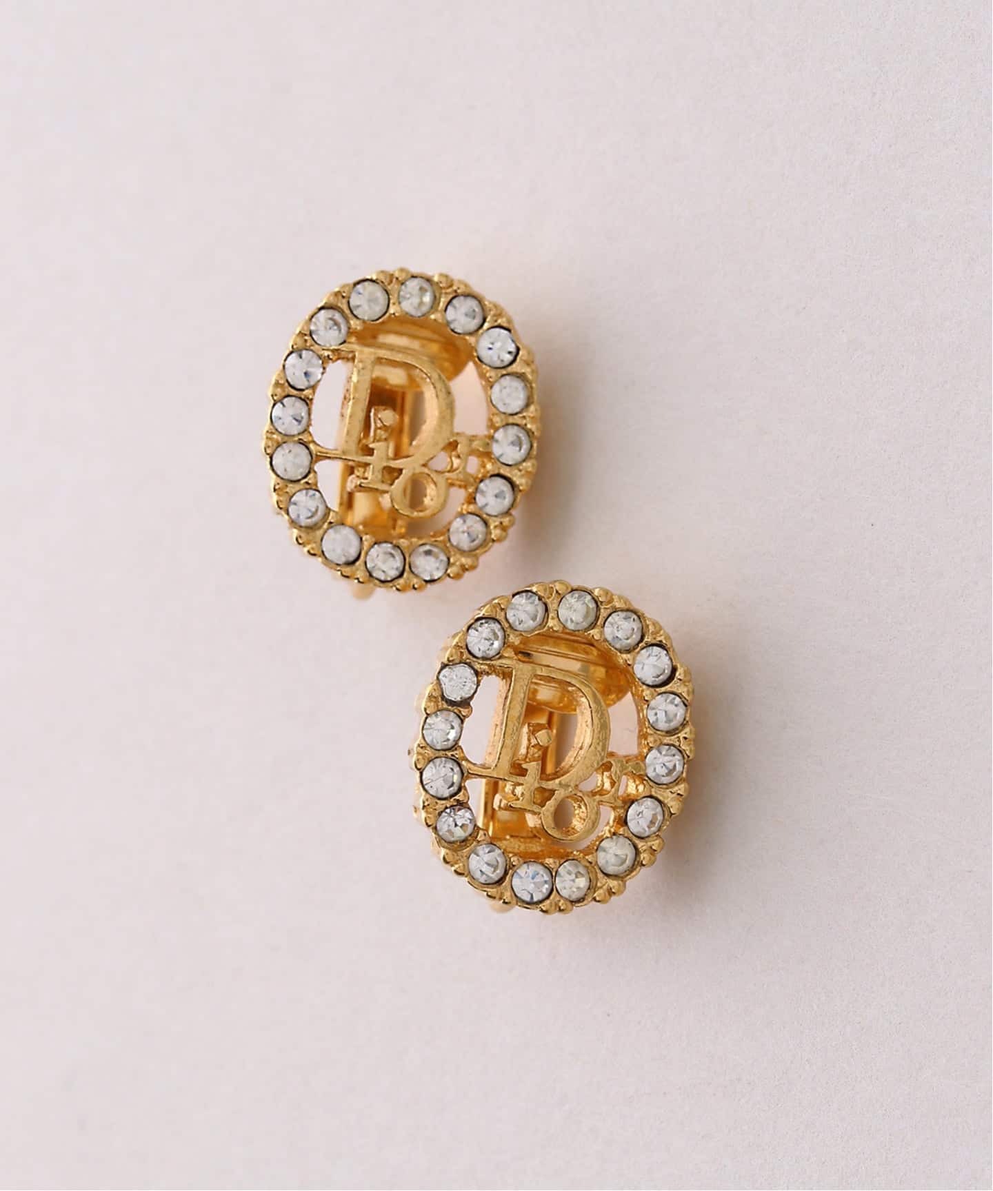 VINTAGE DIOR/ディオール 】earring logo(両耳)（イヤリング