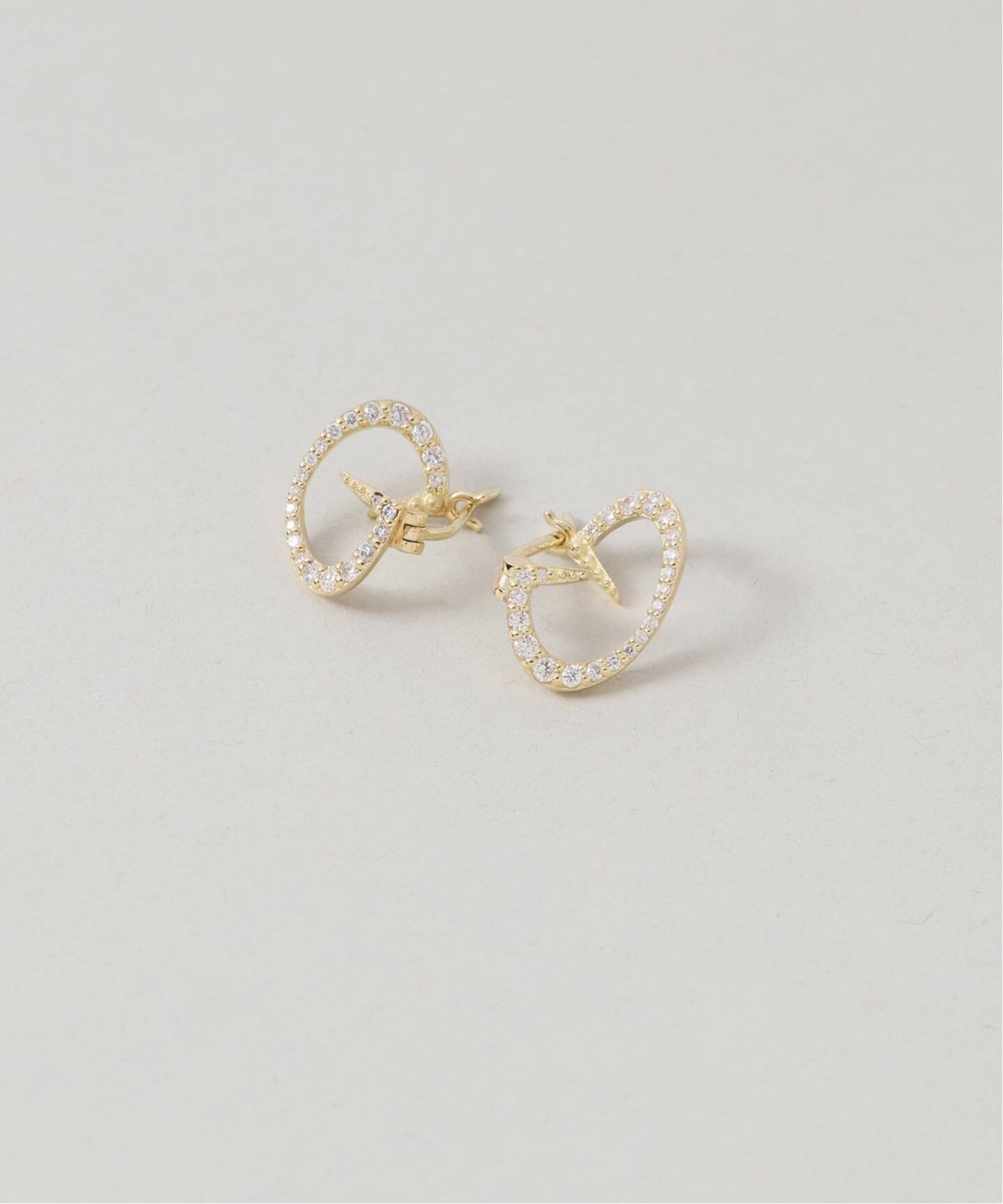 AURME/オルメ】Ellipse pierce 18K(両耳)（ピアス（両耳用