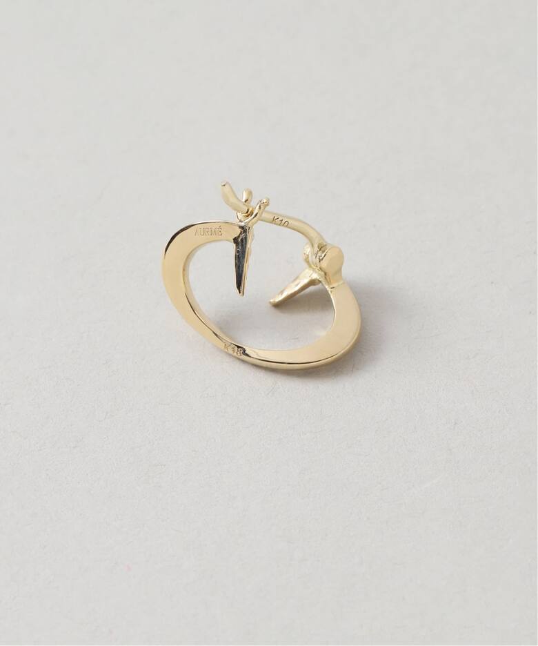 AURME/オルメ】Ellipse pierce 18K(両耳)（ピアス（両耳用 