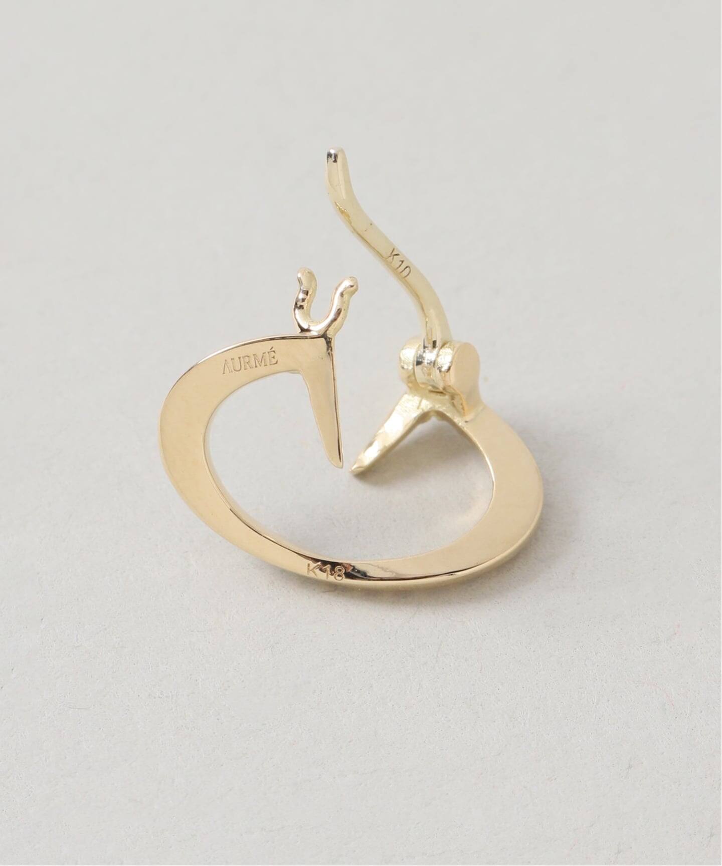 AURME/オルメ】Ellipse pierce 18K(両耳)（ピアス（両耳用