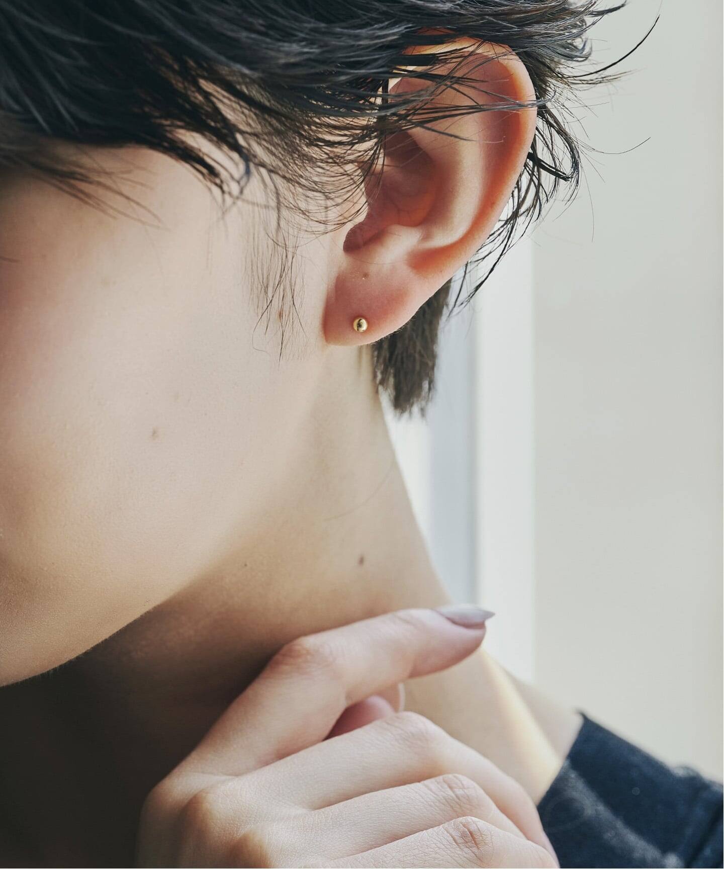 18K 0.3 ball pierce(両耳)（ピアス（両耳用））｜DECOUVERTE（デクー