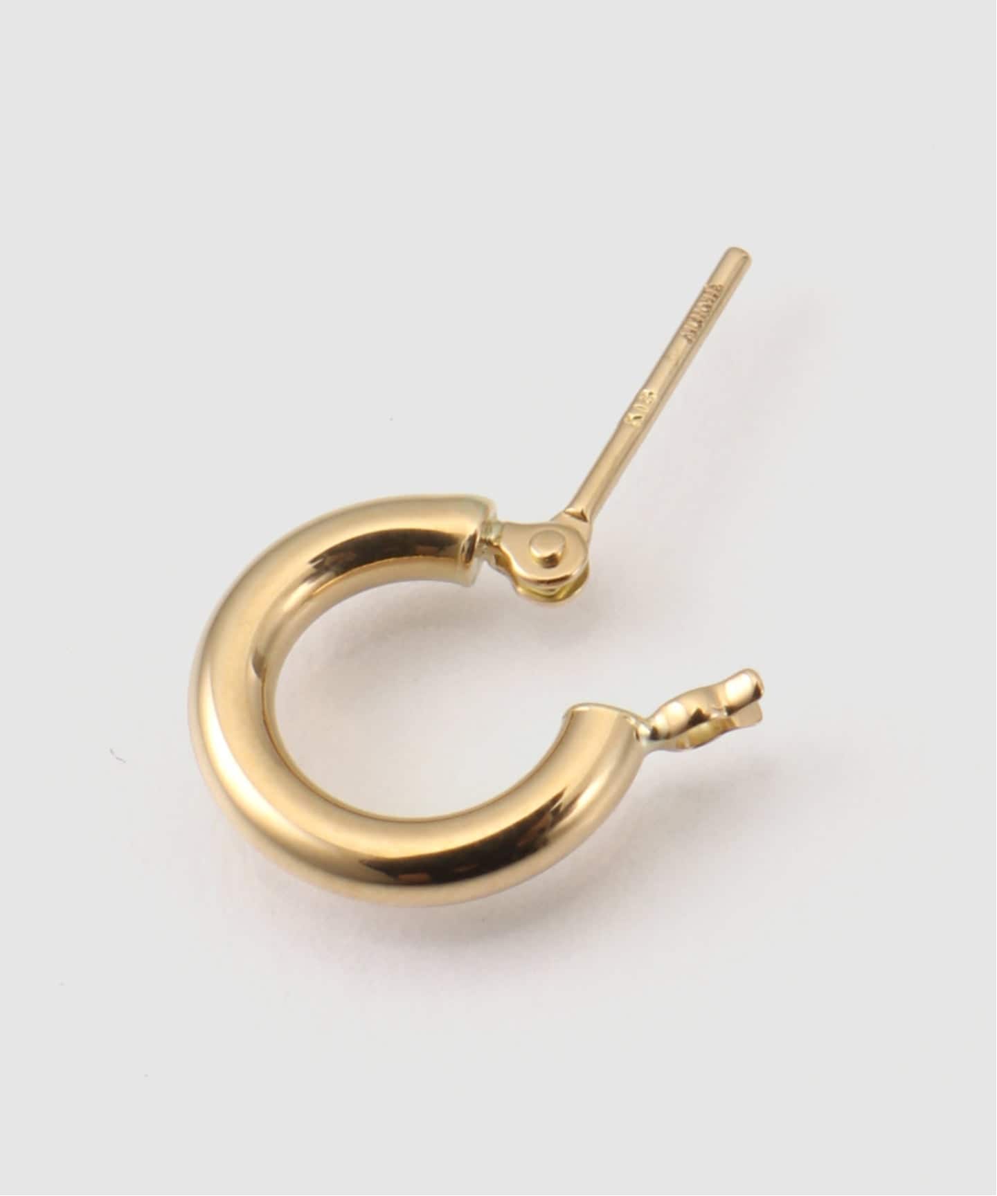 18K 0.2pipe/1.0cm hoop pierce(両耳)（ピアス（両耳用