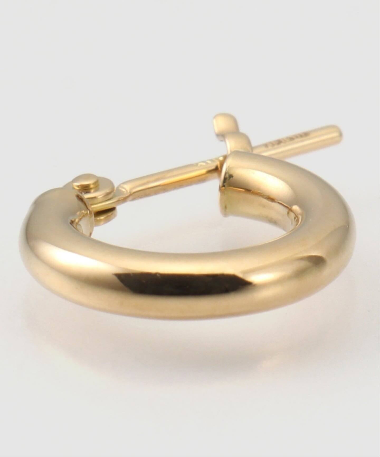 18K 0.2pipe/1.0cm hoop pierce(両耳)（ピアス（両耳用
