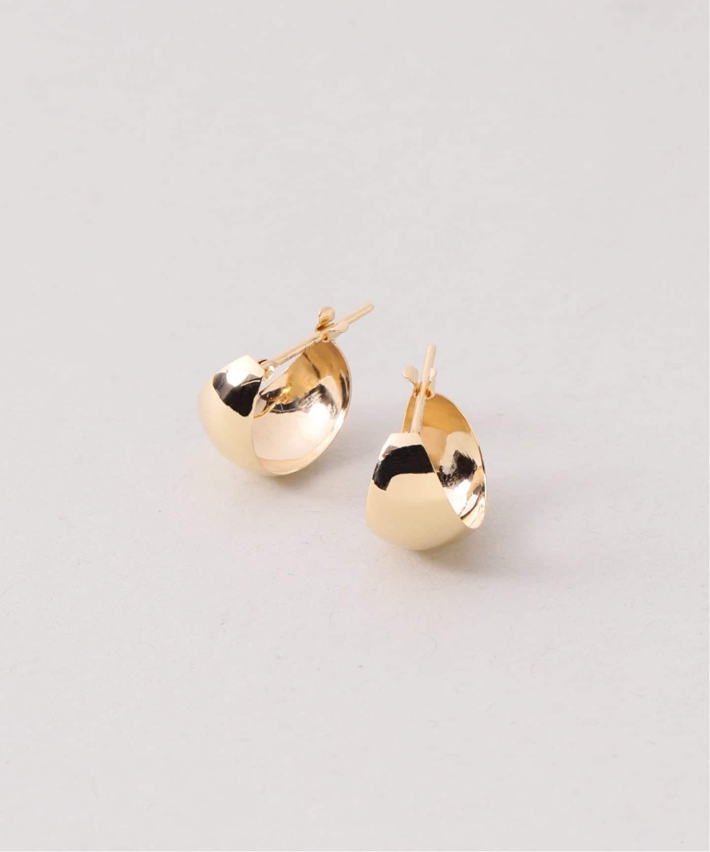 18K wide volume small pierce (両耳)（ピアス（両耳用