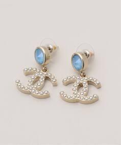 CHANEL/シャネル】CC pierce pearl(両耳)（ピアス（両耳用 