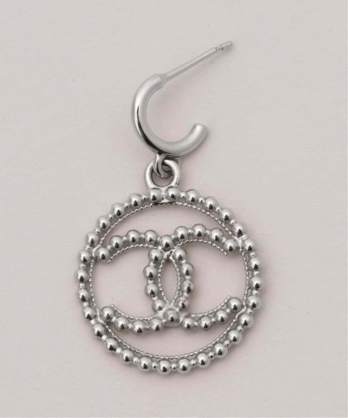 CHANEL CCロゴ 片耳用ピアス CHANEL/シャネル】CC pierce round(両耳)（ピアス（両耳用