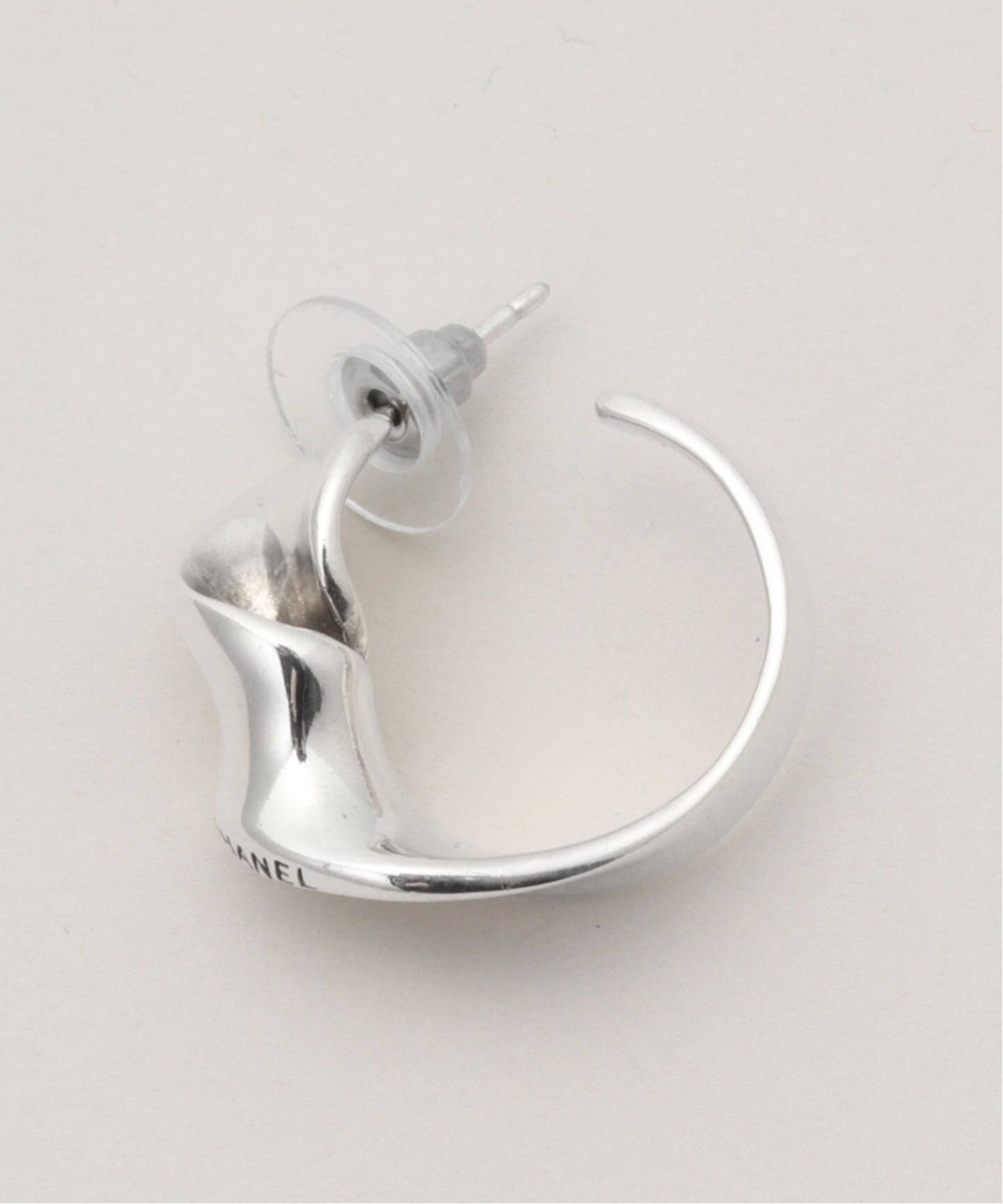 VINTAGE CHANEL/シャネル】pierce hoop twist(両耳)（ピアス（両耳用