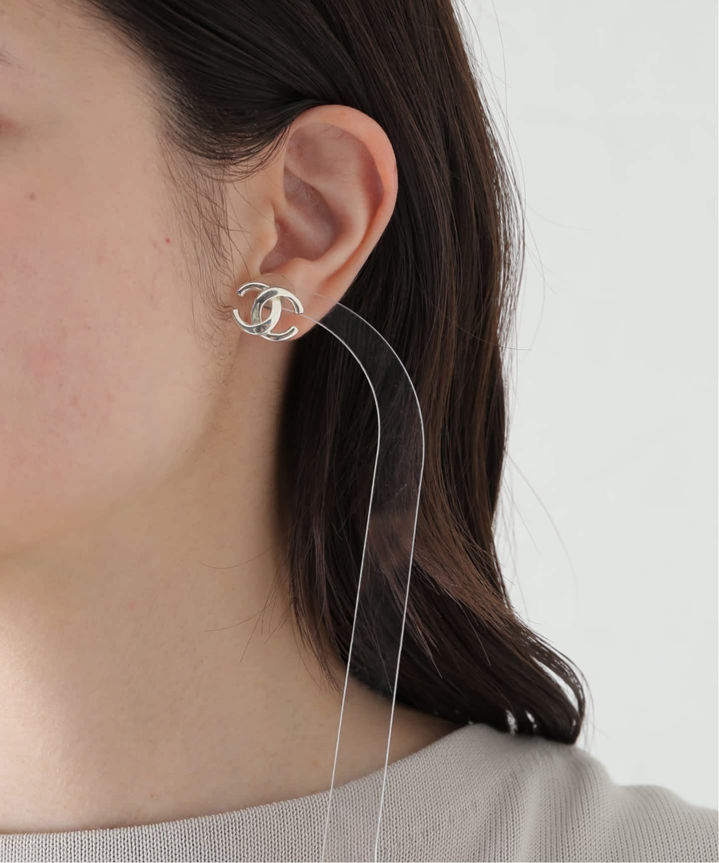 VINTAGE CHANEL/シャネル】CC pierce(両耳)（ピアス（両耳用