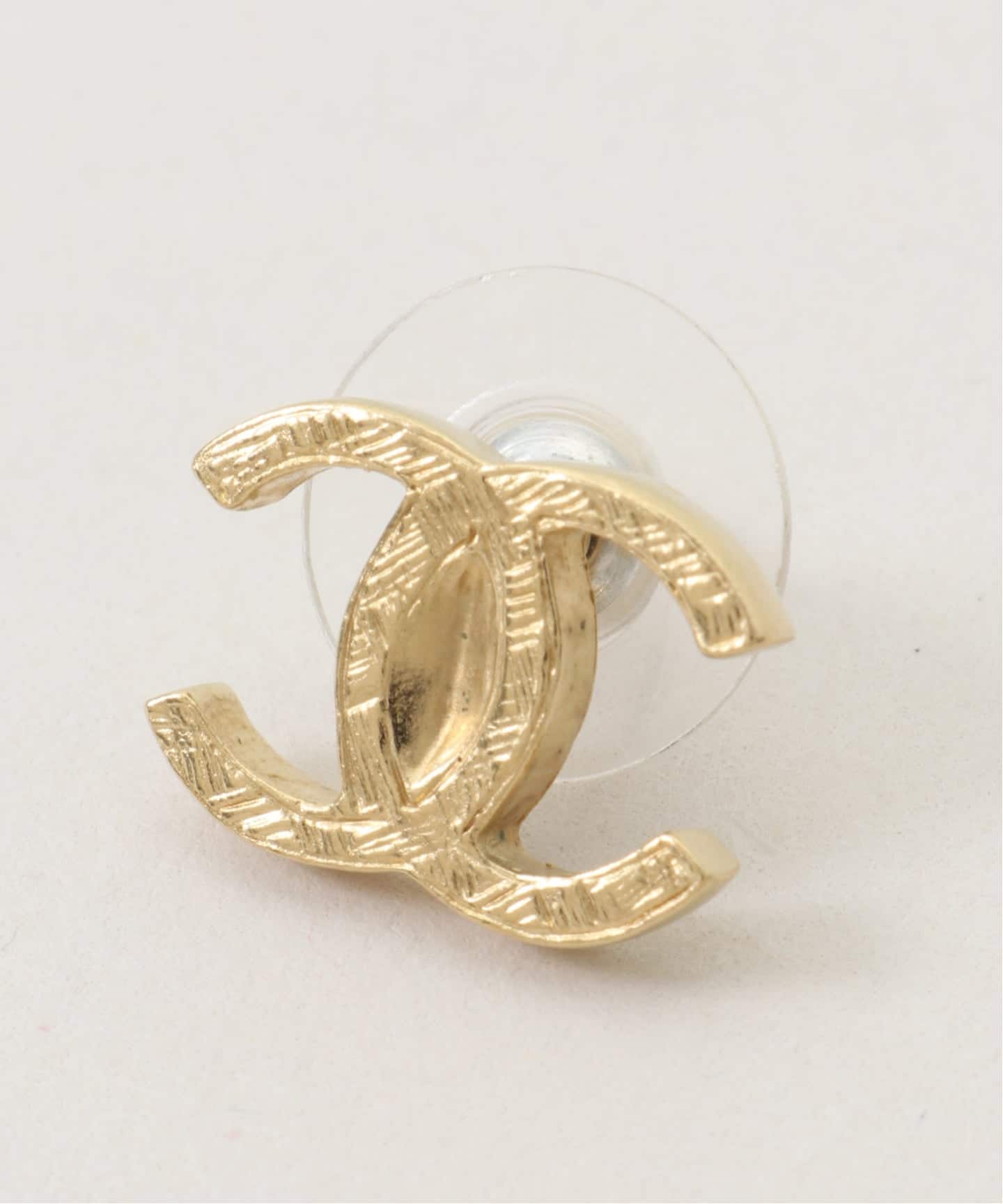 【美品】シャネルCCピアス VINTAGE CHANEL/シャネル】CC pierce(両耳)（ピアス（両耳用