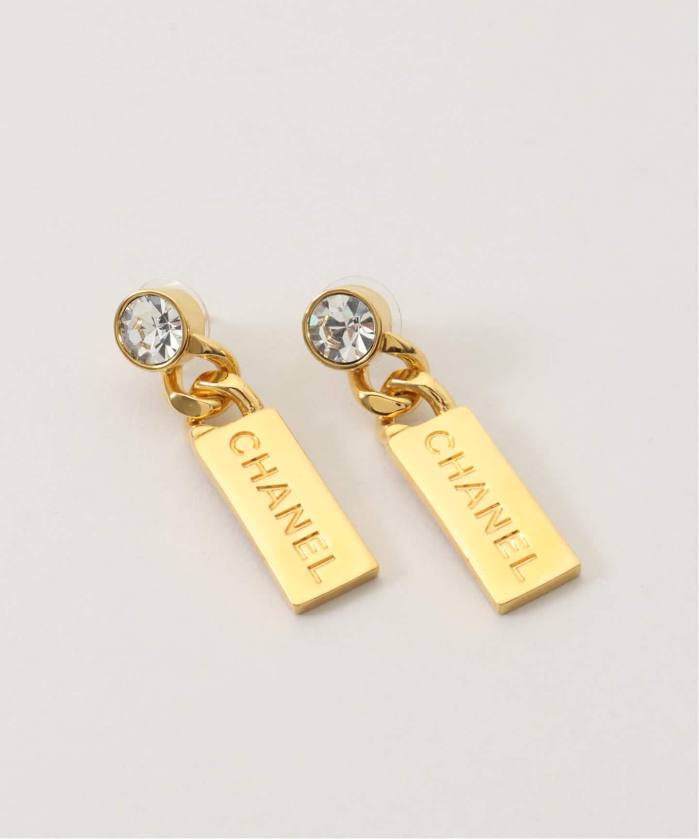 CHANEL/シャネル】pierce logo bar(両耳)（ピアス（両耳用