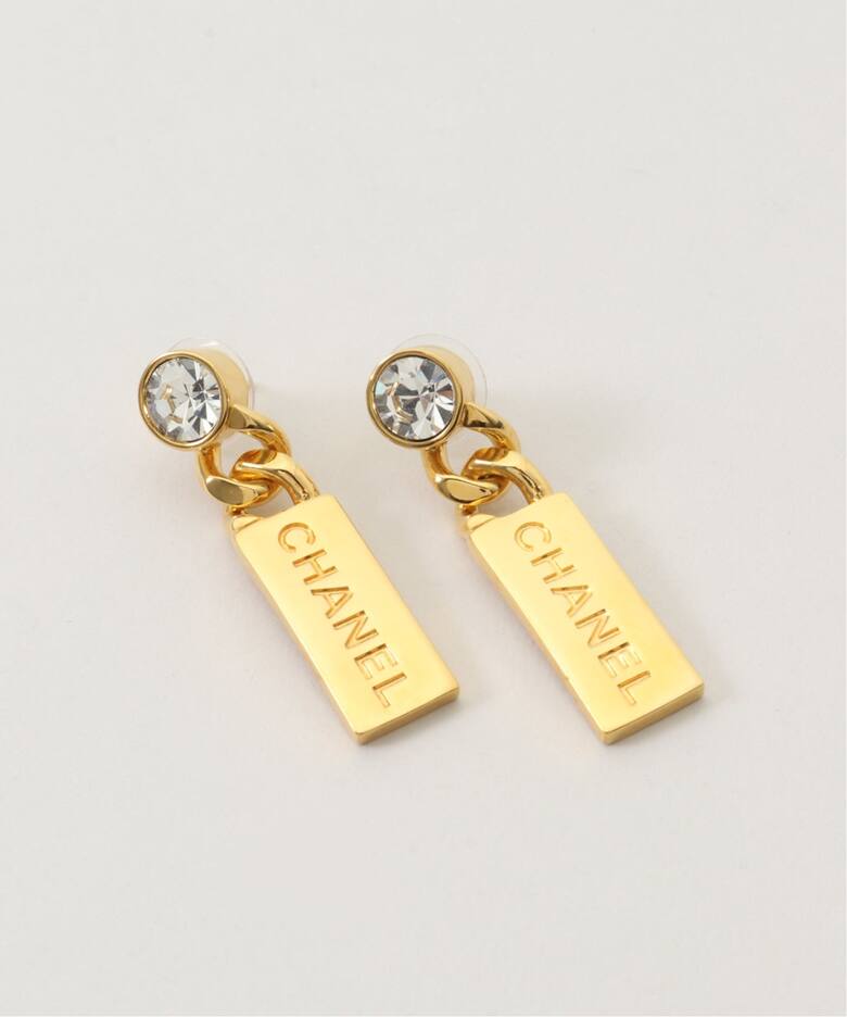 CHANEL/シャネル】pierce logo bar(両耳)（ピアス（両耳用