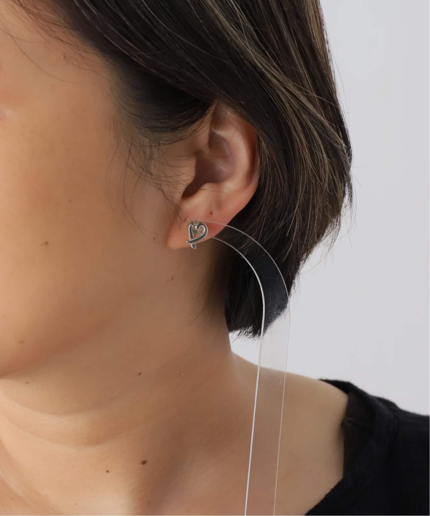 VINTAGE TIFFANY&Co./ティファニー】Loving heart pierce(両耳