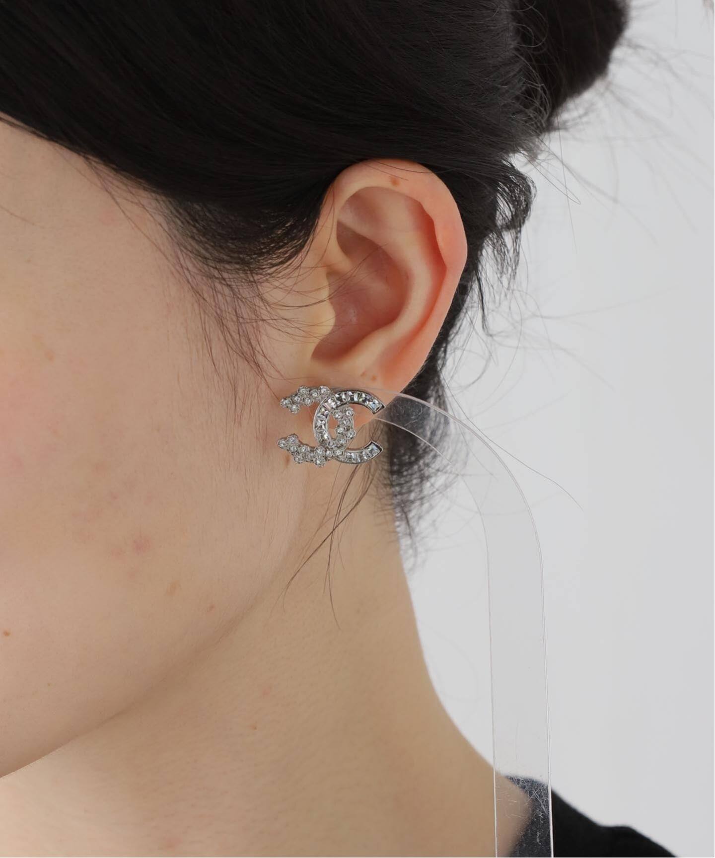 CHANEL/シャネル】CC pierce round/baguette (両耳)（ピアス（両耳用
